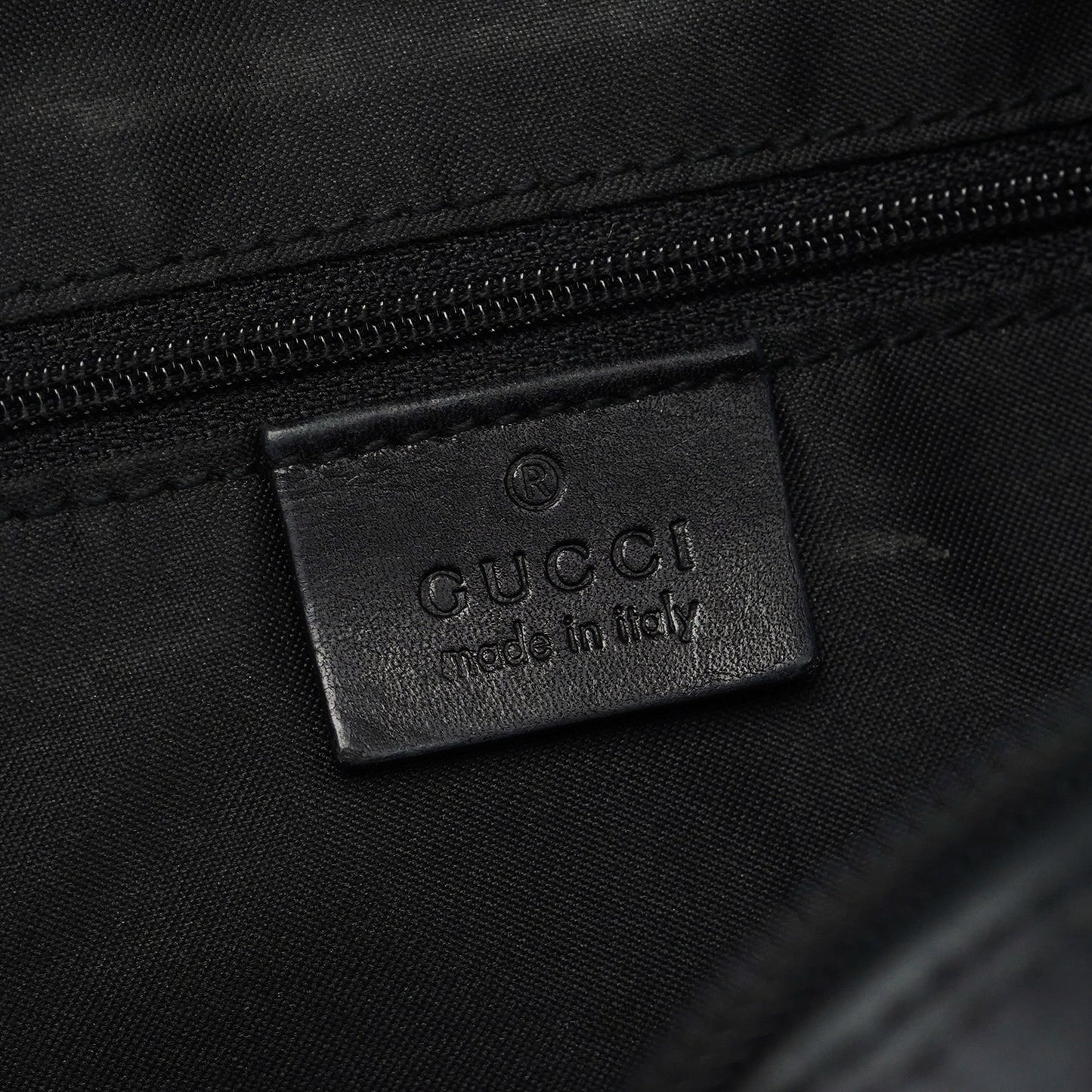 Black GG Bamboo Shoulder Bag