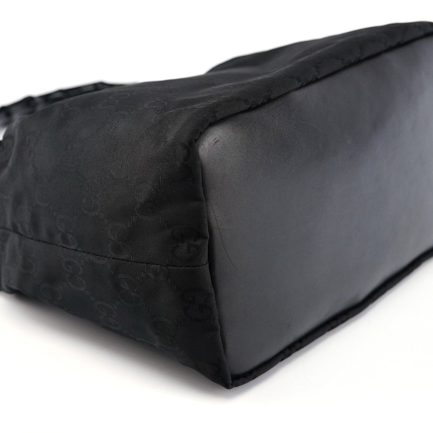 Black GG Bamboo Shoulder Bag