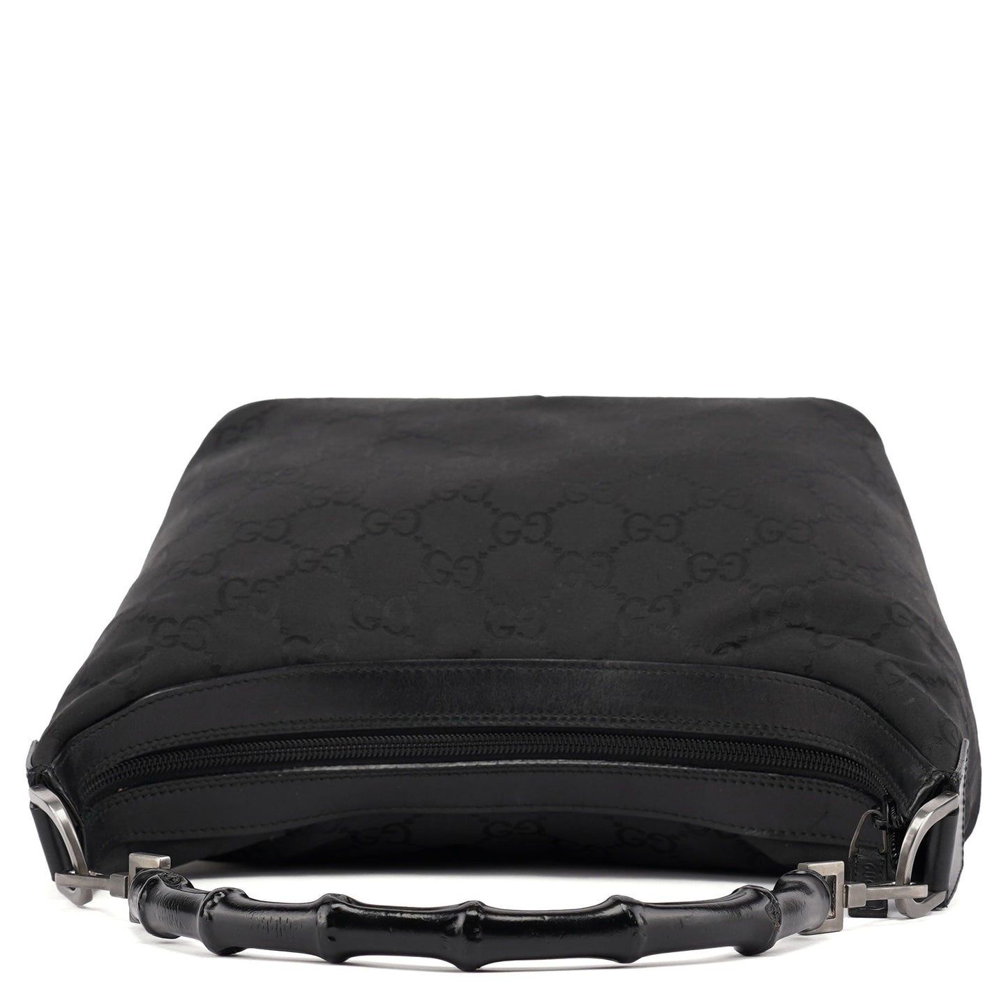 Black GG Bamboo Shoulder Bag