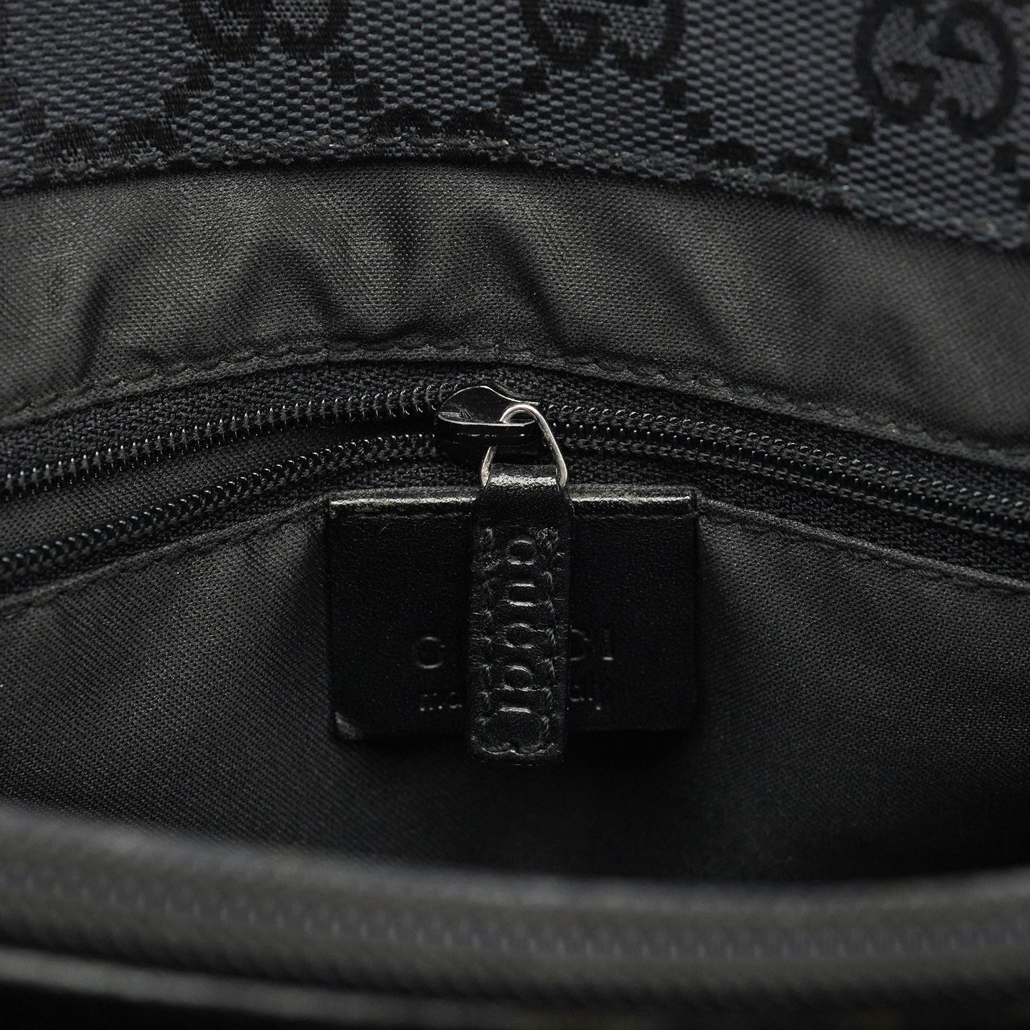 Black GG Bamboo Tote 2-Way