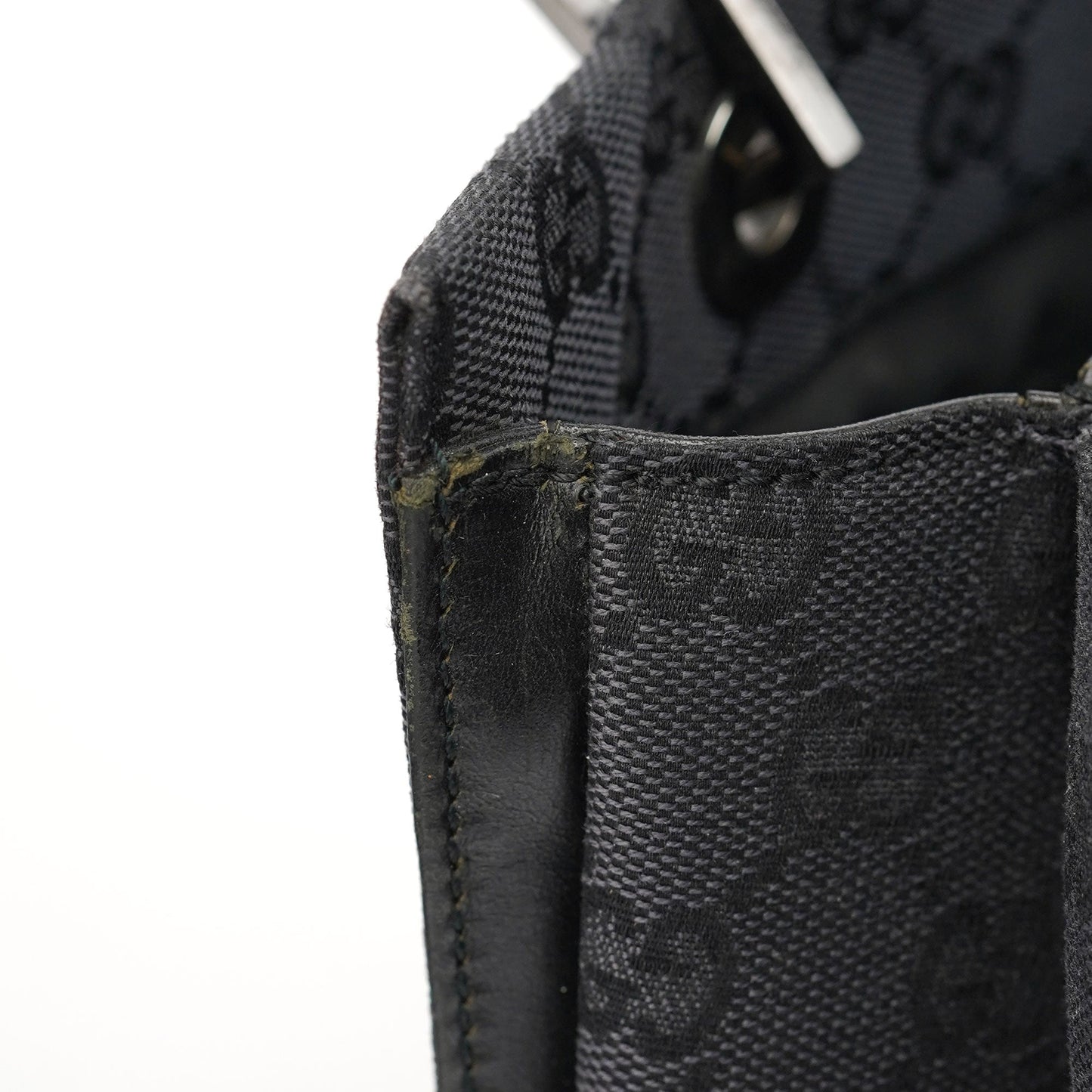 Black GG Bamboo Tote 2-Way