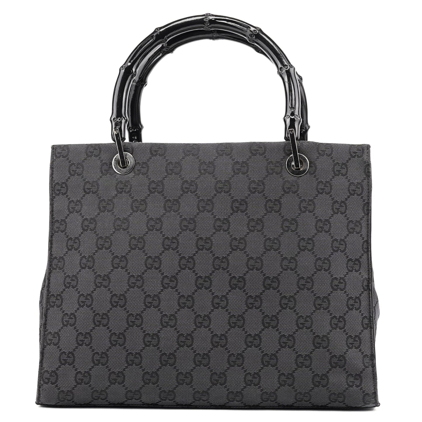 Black GG Bamboo Tote 2-Way