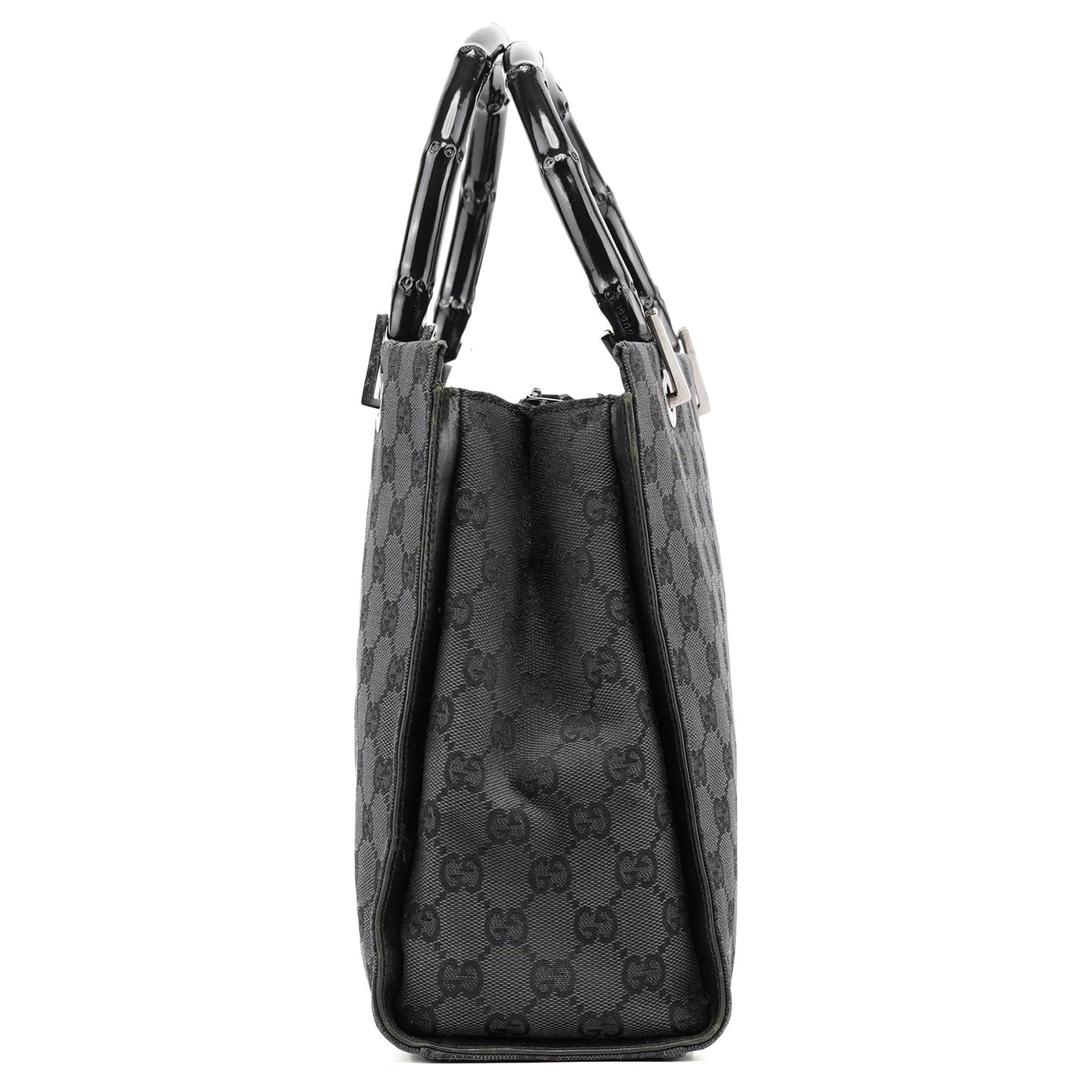 Black GG Bamboo Tote 2-Way