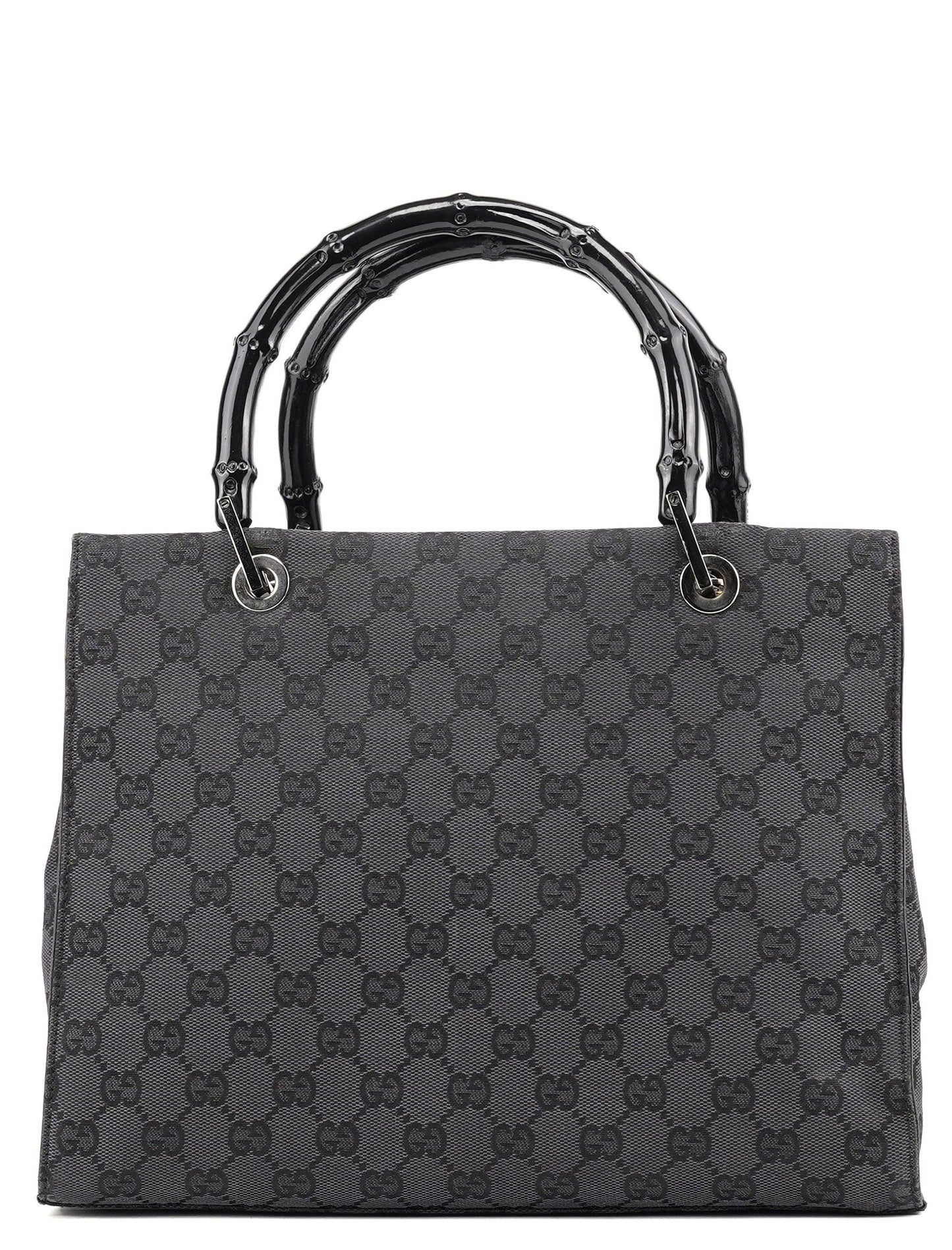 Black GG Bamboo Tote 2-Way