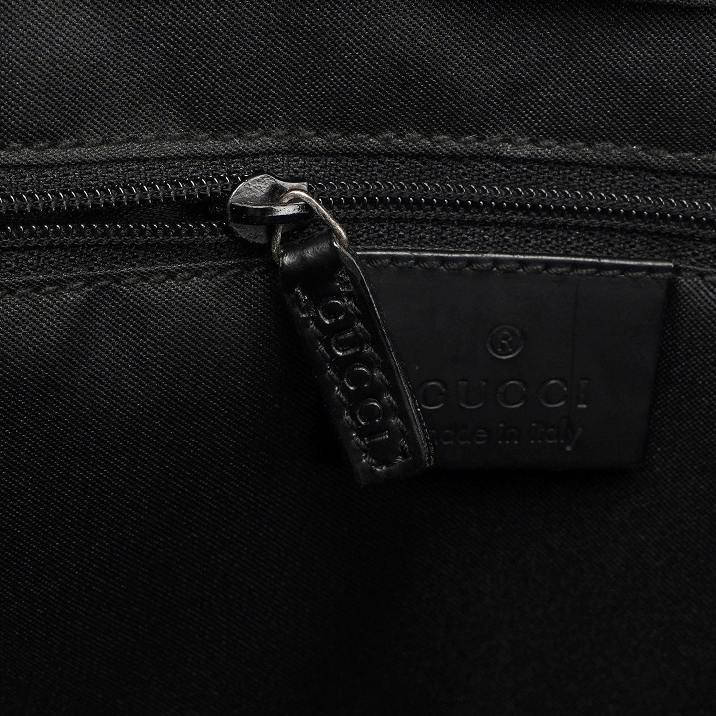 Black GG Bamboo Tote