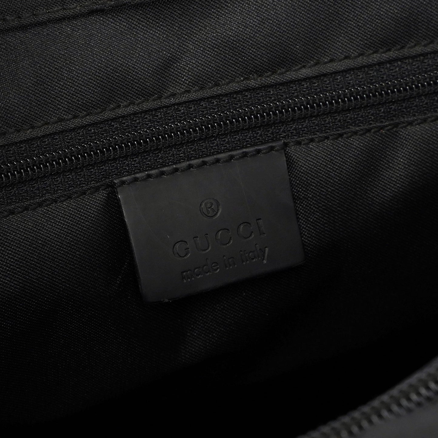 Black GG Bamboo Tote