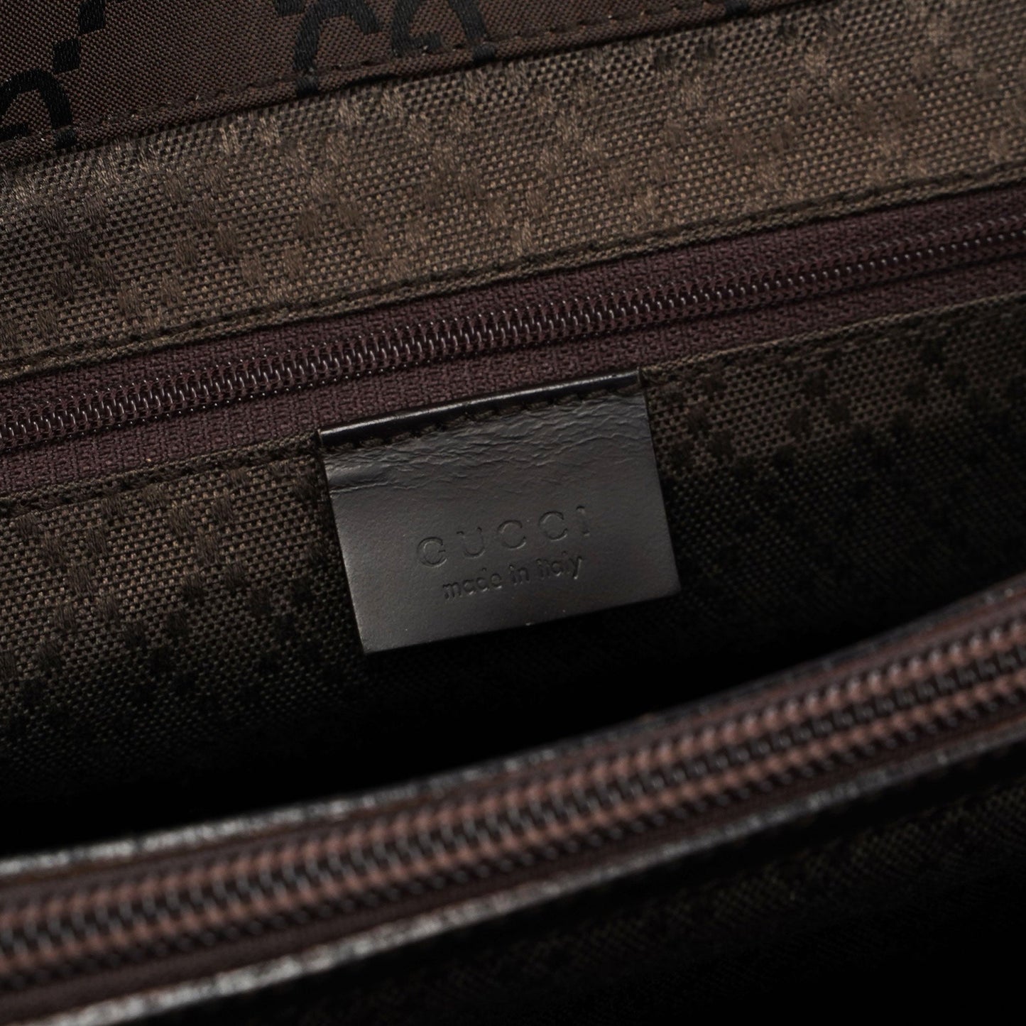 Black GG Bamboo Tote