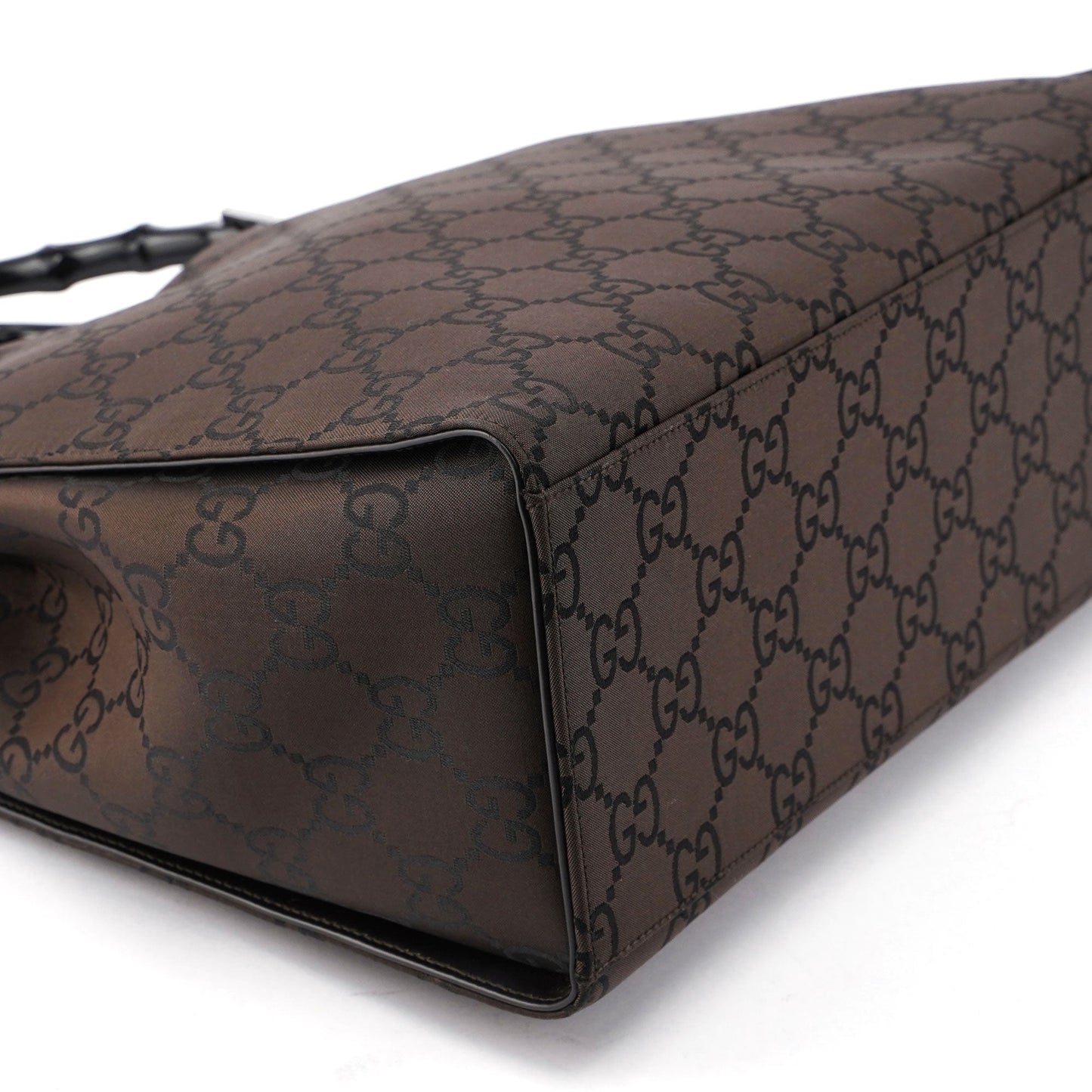 Black GG Bamboo Tote