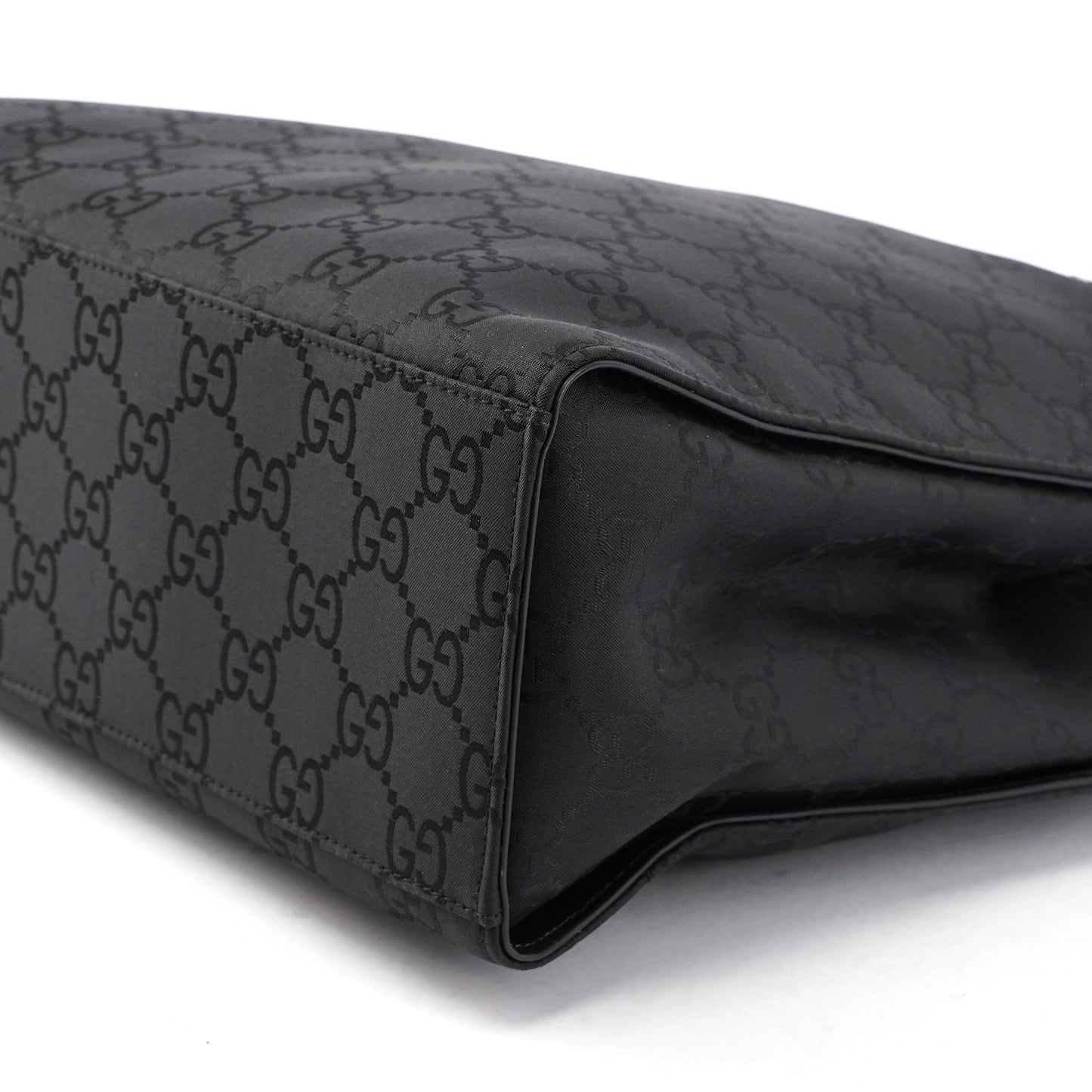 Black GG Bamboo Tote