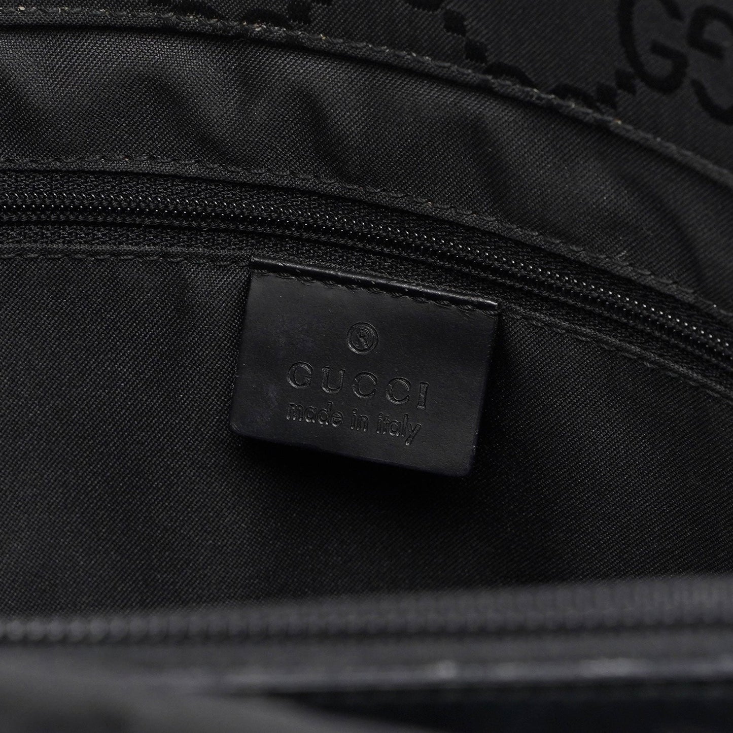 Black GG Bamboo Tote