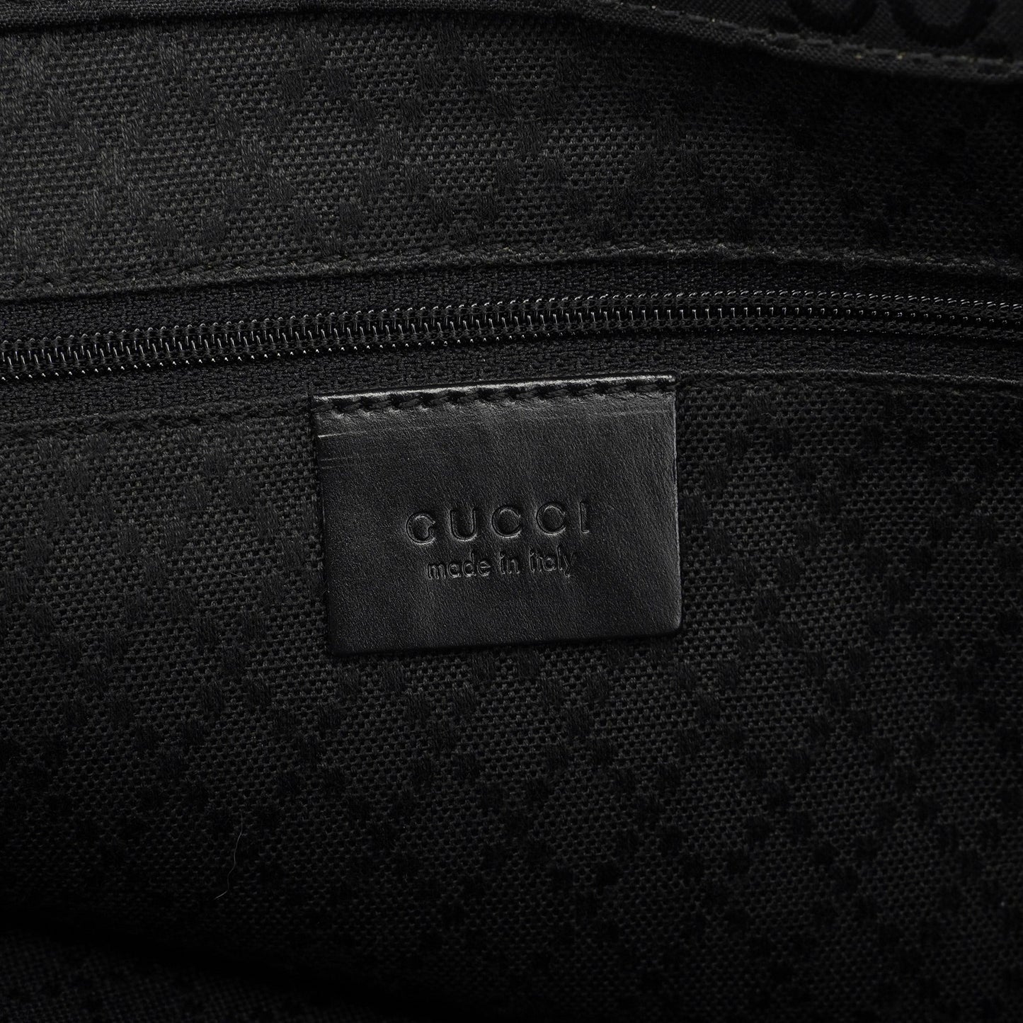 Black GG Bamboo Tote