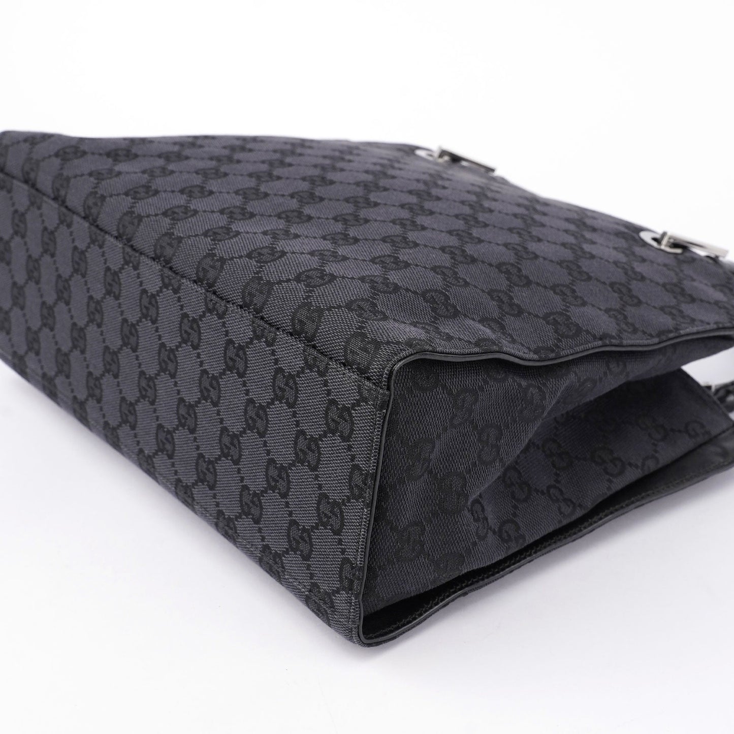 Black GG Bamboo Tote