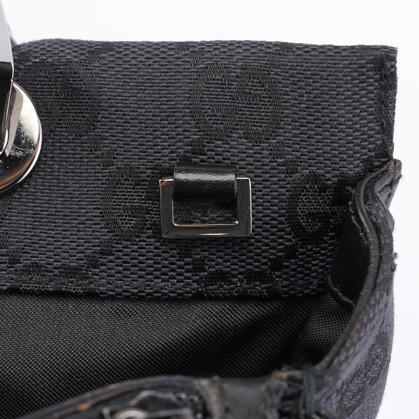 Black GG Bamboo Tote