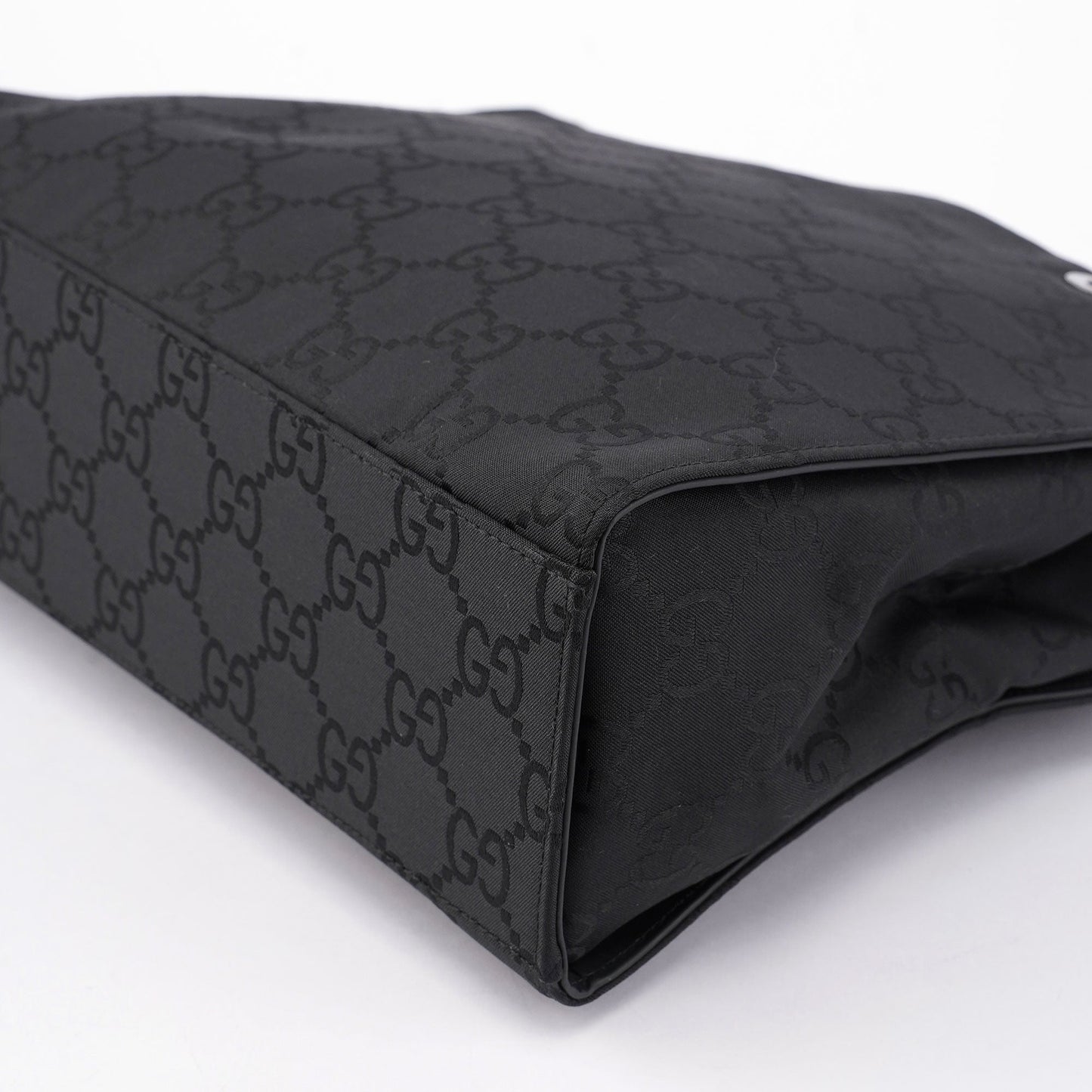 Black GG Bamboo Tote