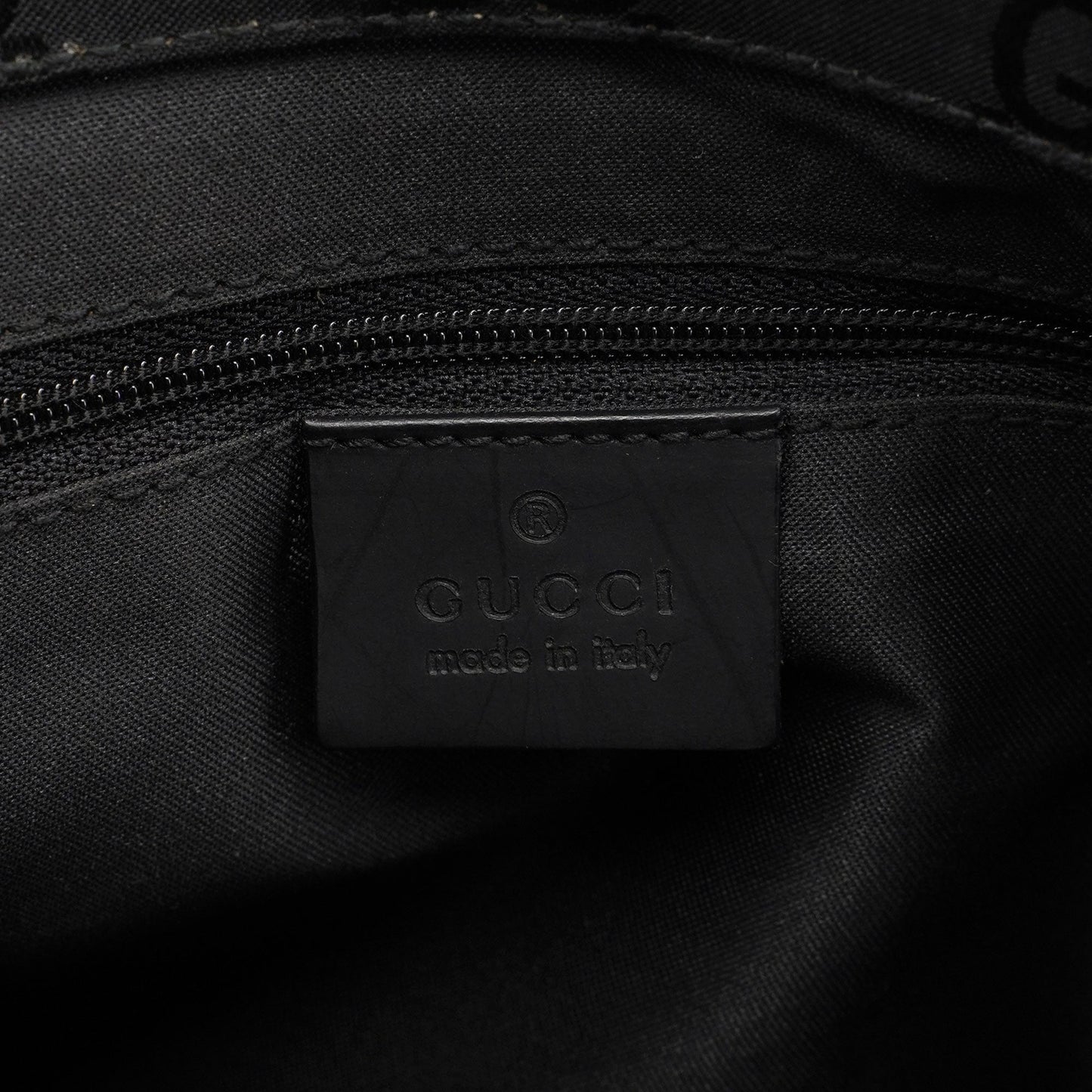 Black GG Bamboo Tote