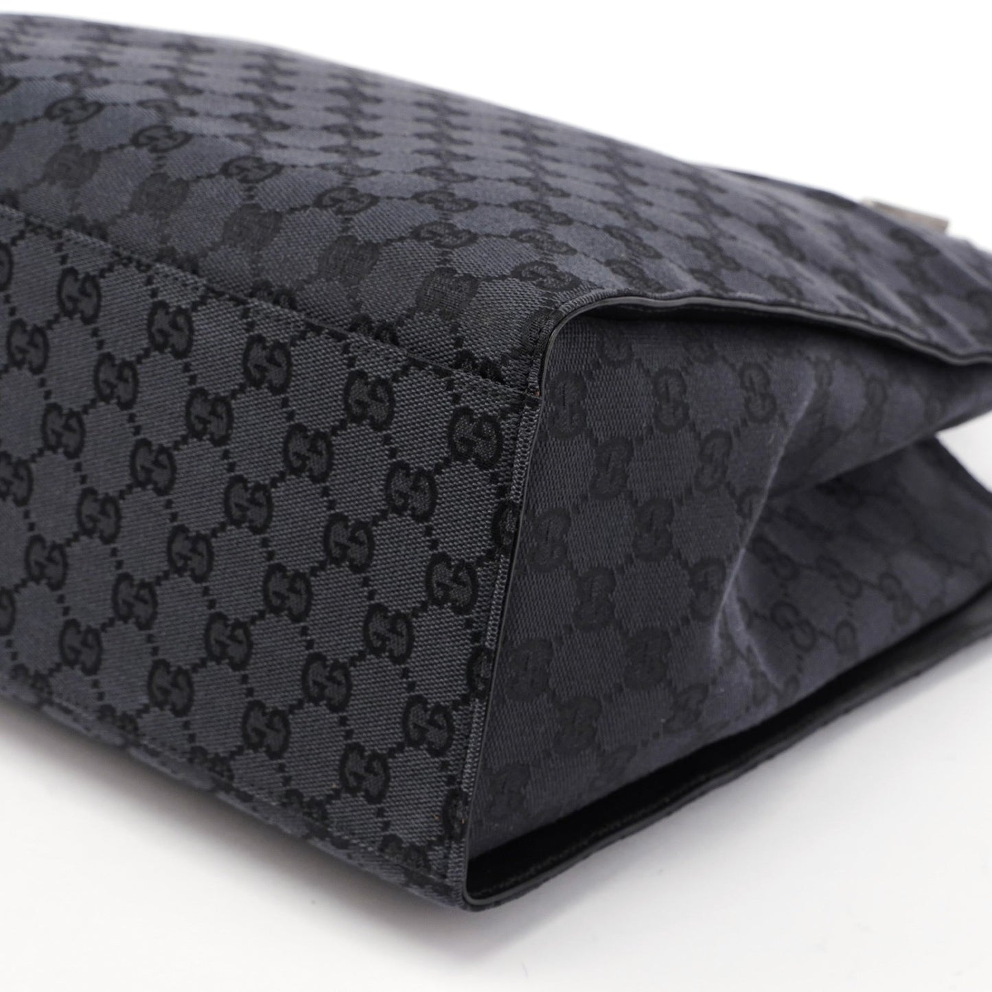 Black GG Bamboo Tote