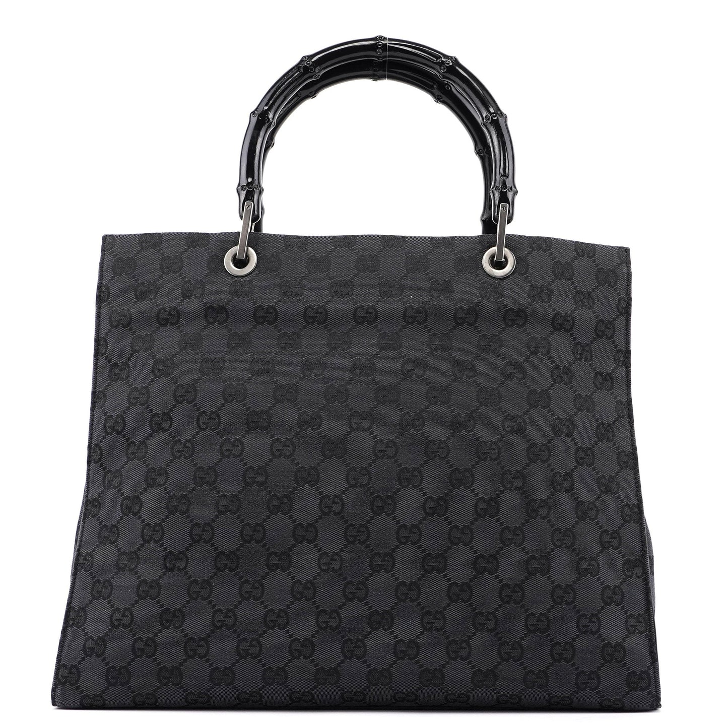 Black GG Bamboo Tote