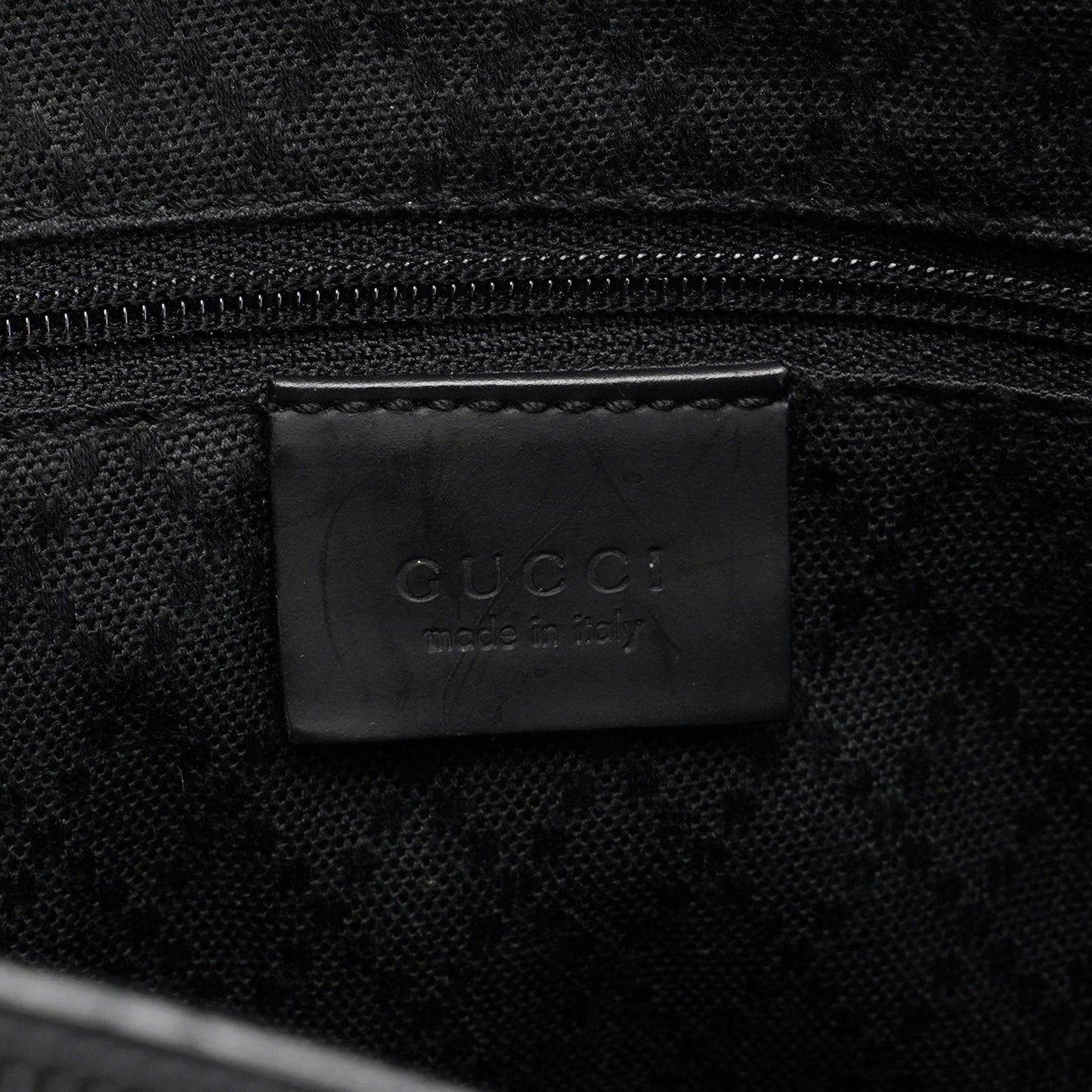 Black GG Bamboo Tote