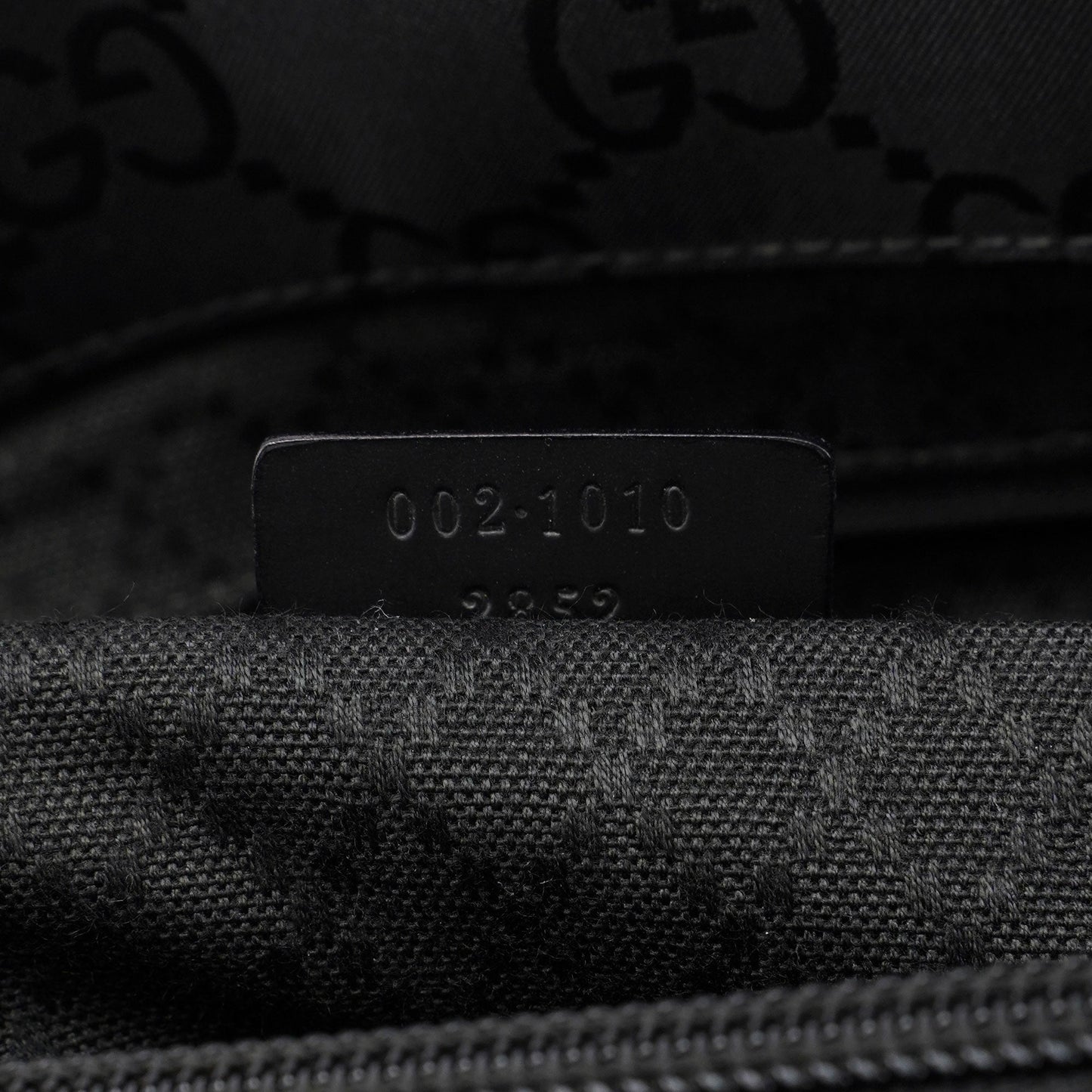 Black GG Bamboo Tote