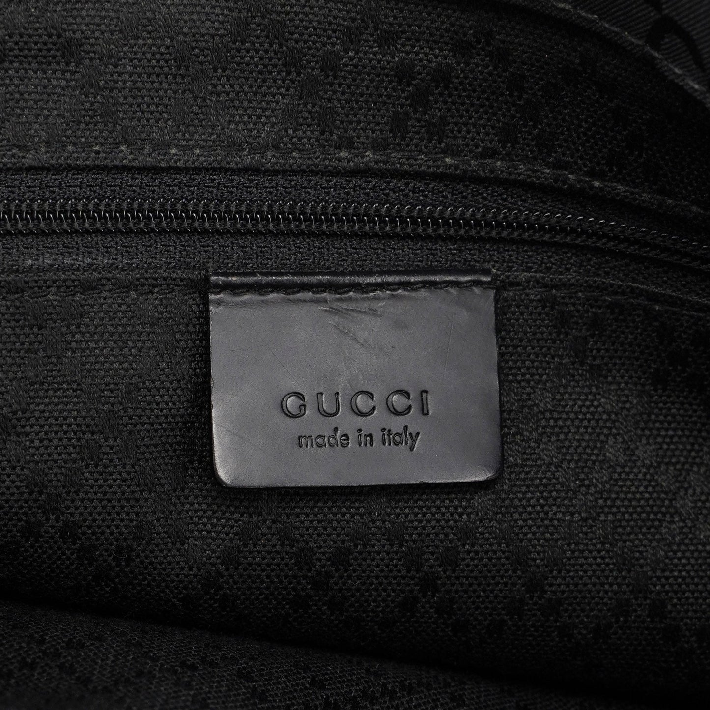 Black GG Bamboo Tote