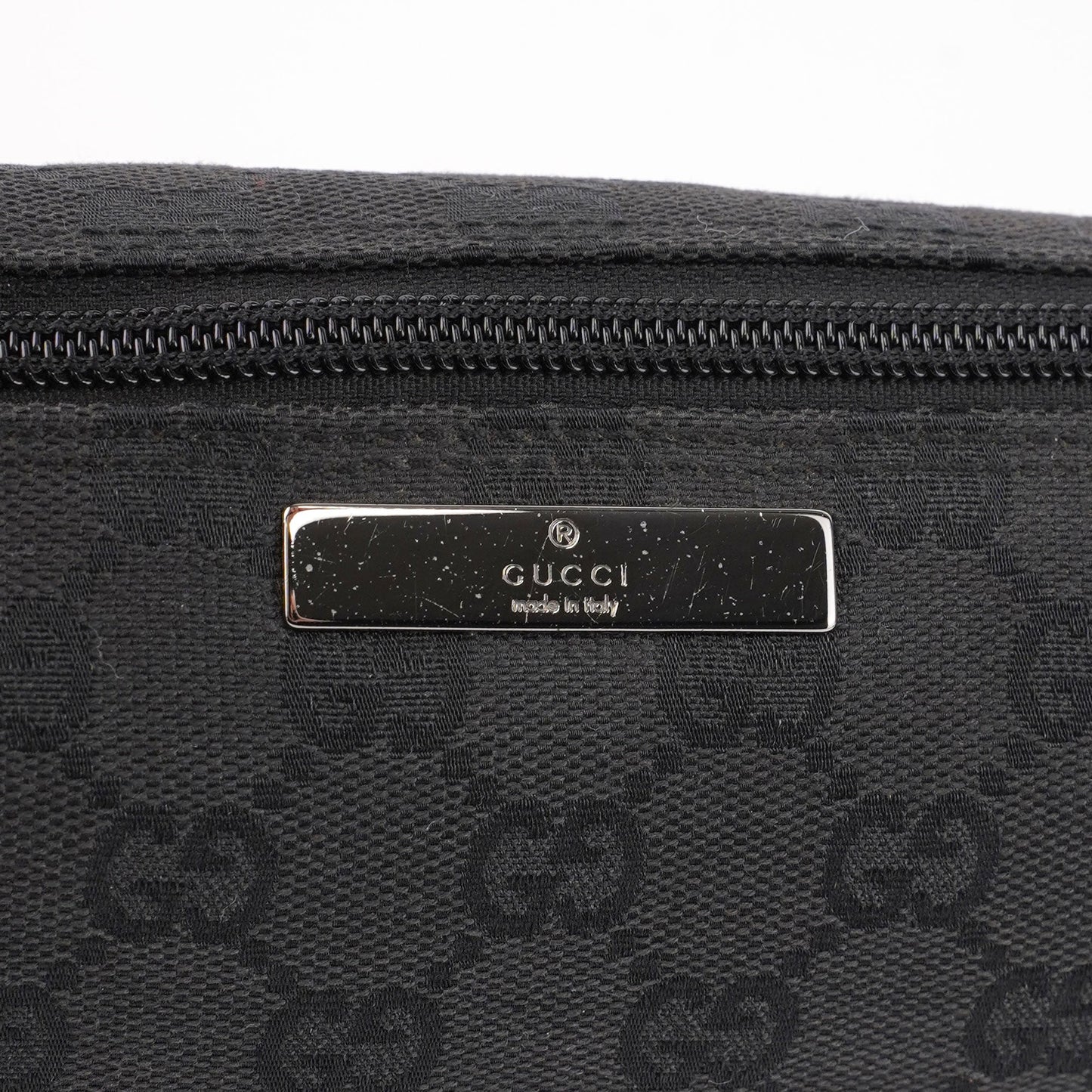 Black GG Boat Pochette