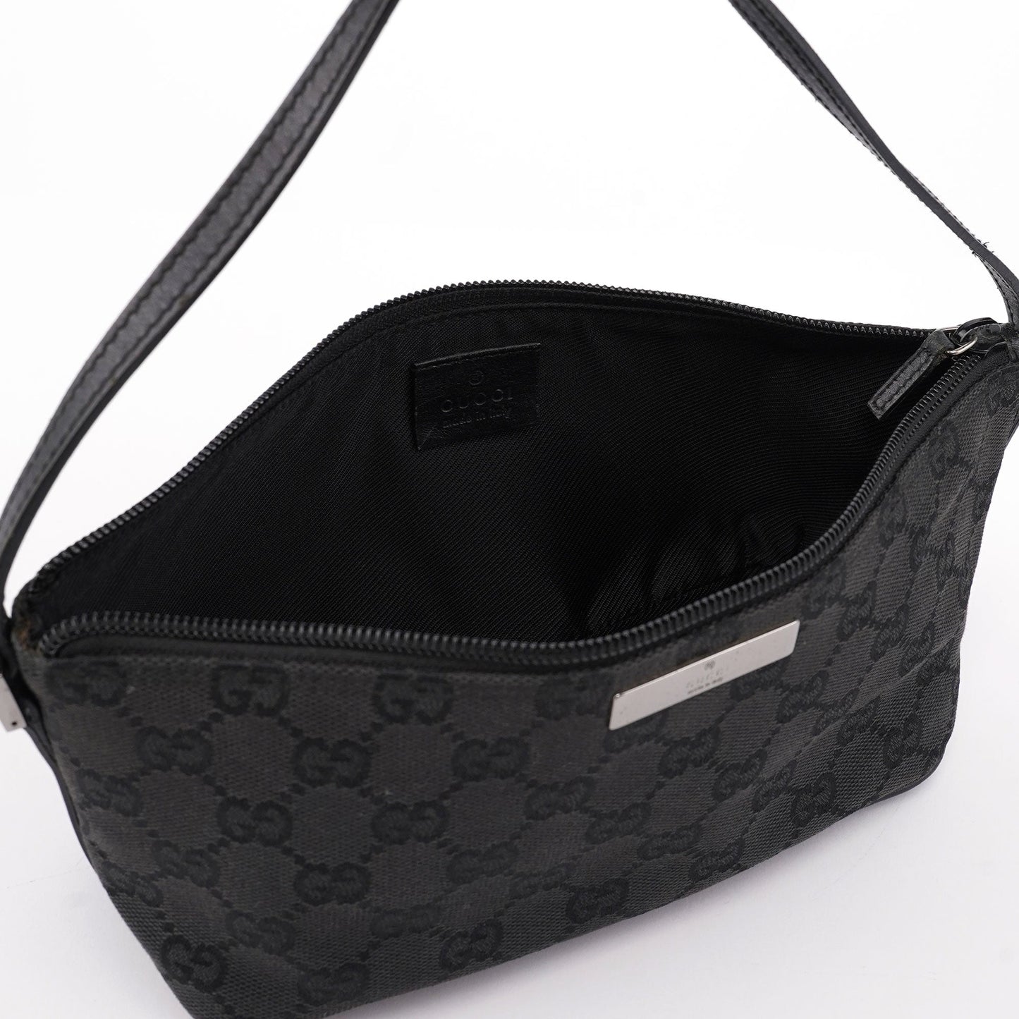 Black GG Boat Pochette