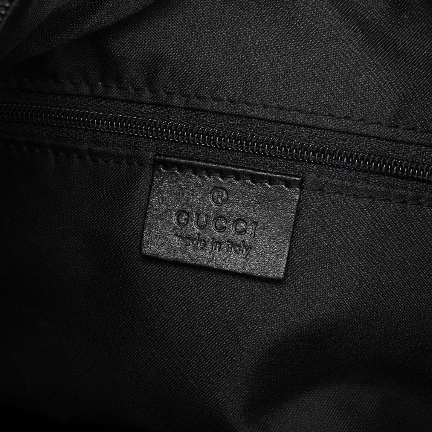 Black GG Canvas Bamboo Shoulder Bag