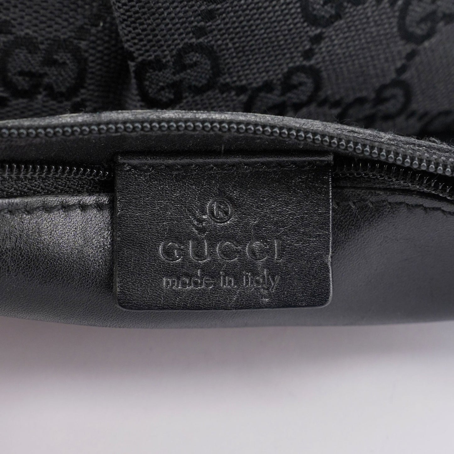 Black GG Canvas Calfskin Tote