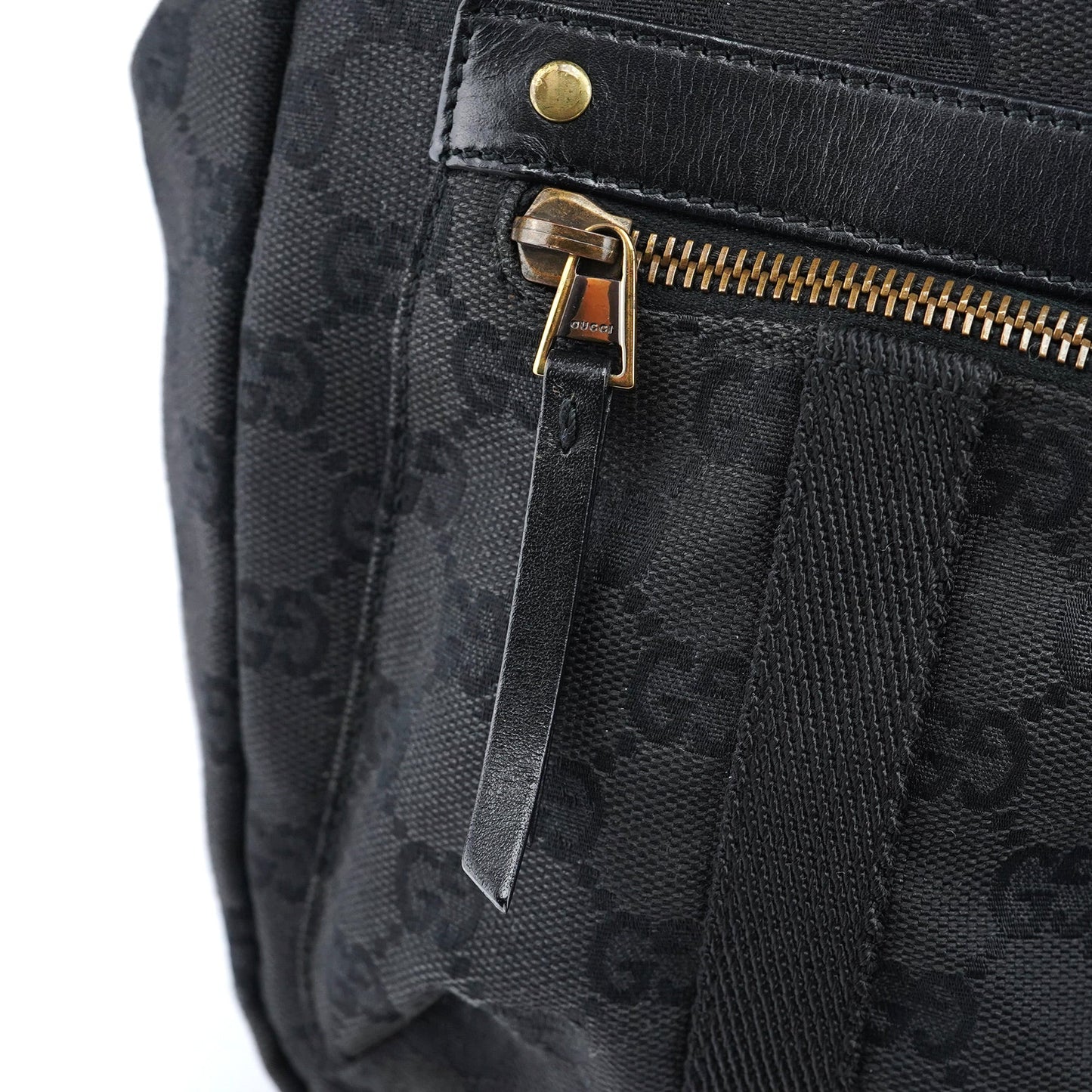 Black GG Canvas Crossbody Bag