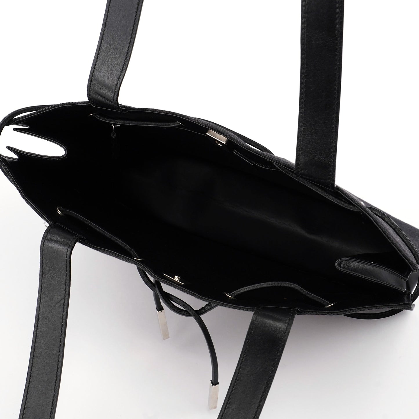 Black GG Canvas Drawstring Tote