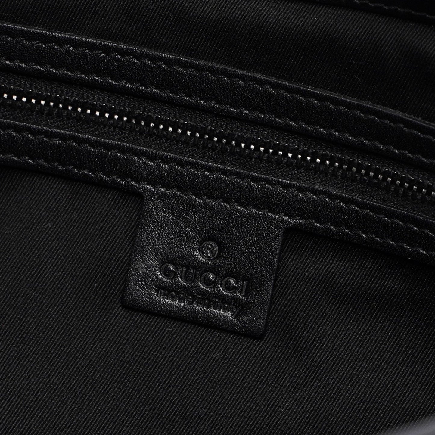 Black GG Canvas Leather Shoulder