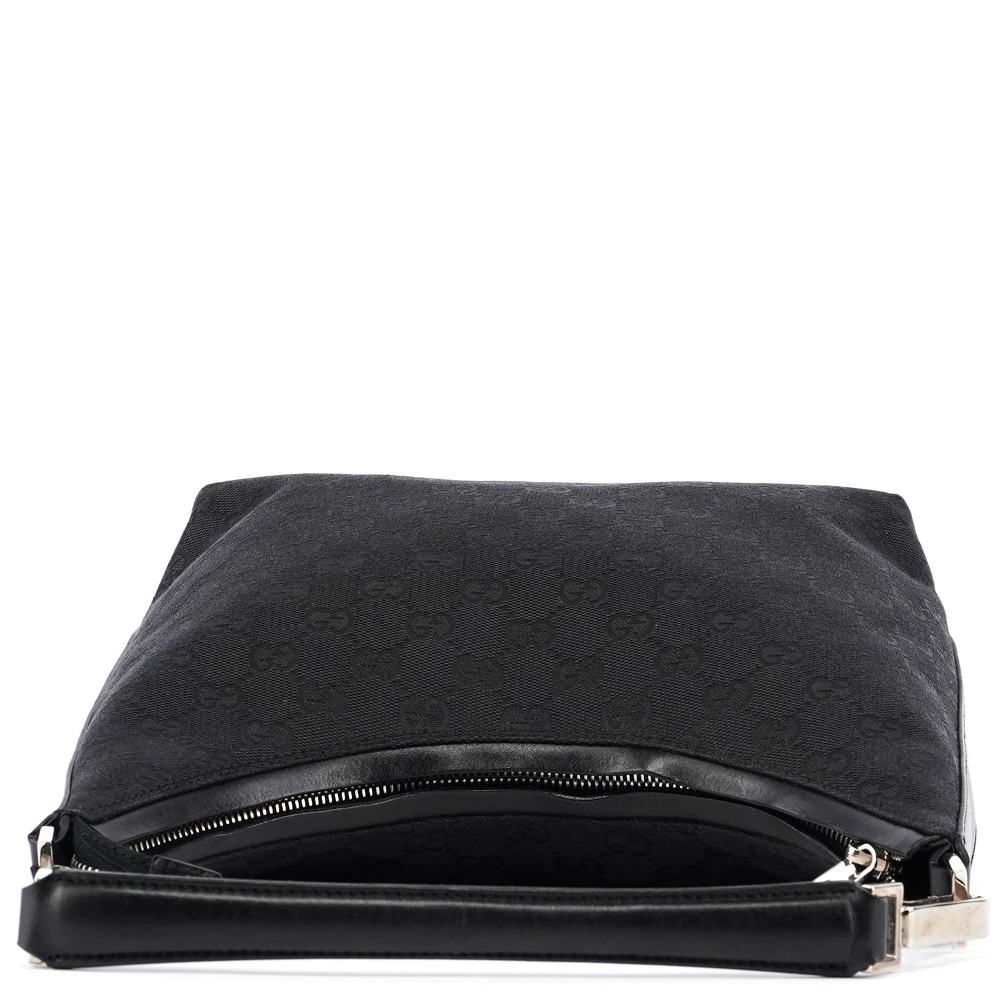 Black GG Canvas Shoulder Bag