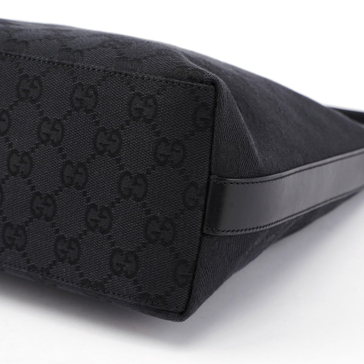 Black GG Canvas Shoulder Bag