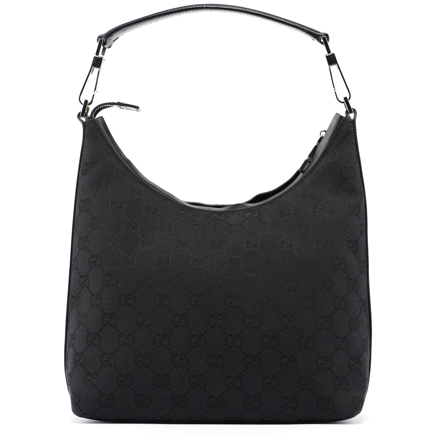 Black GG Canvas Shoulder Bag