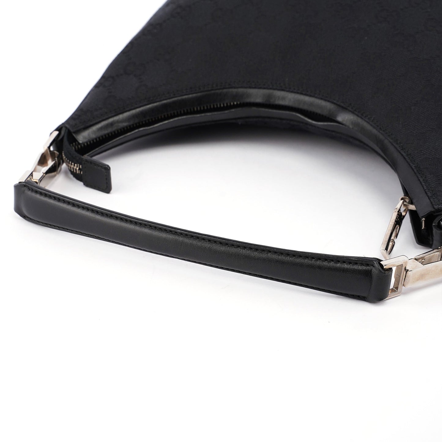 Black GG Canvas Shoulder Bag