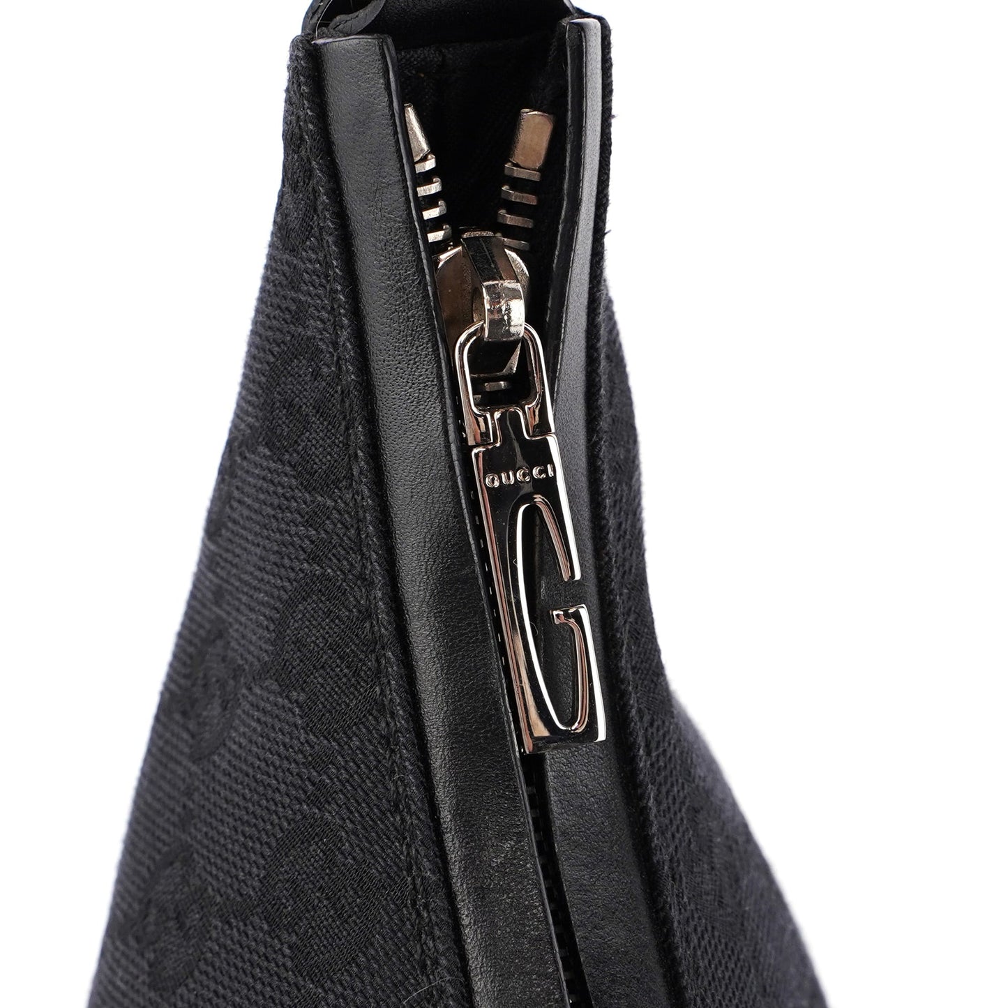 Black GG Canvas Shoulder Bag