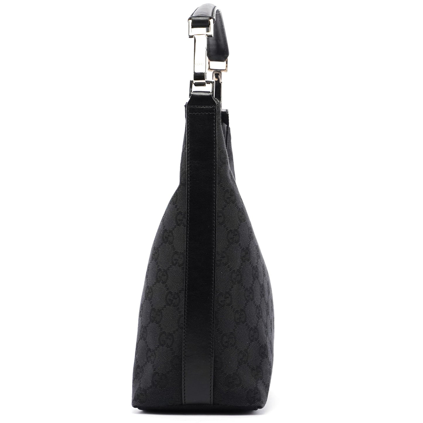Black GG Canvas Shoulder Bag