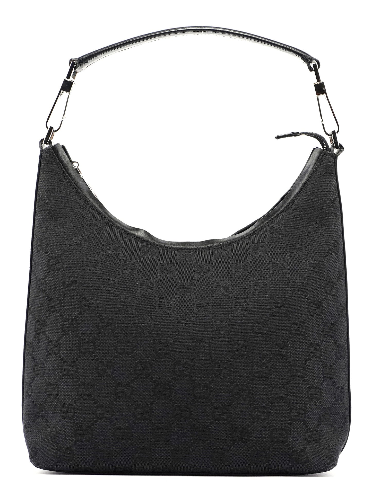 Black GG Canvas Shoulder Bag
