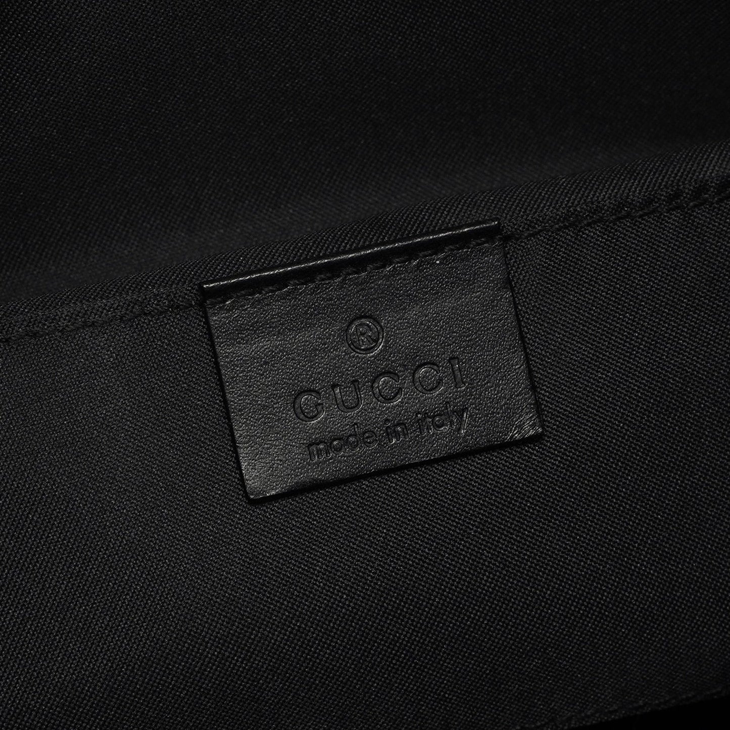 Black GG Canvas Shoulder Bag