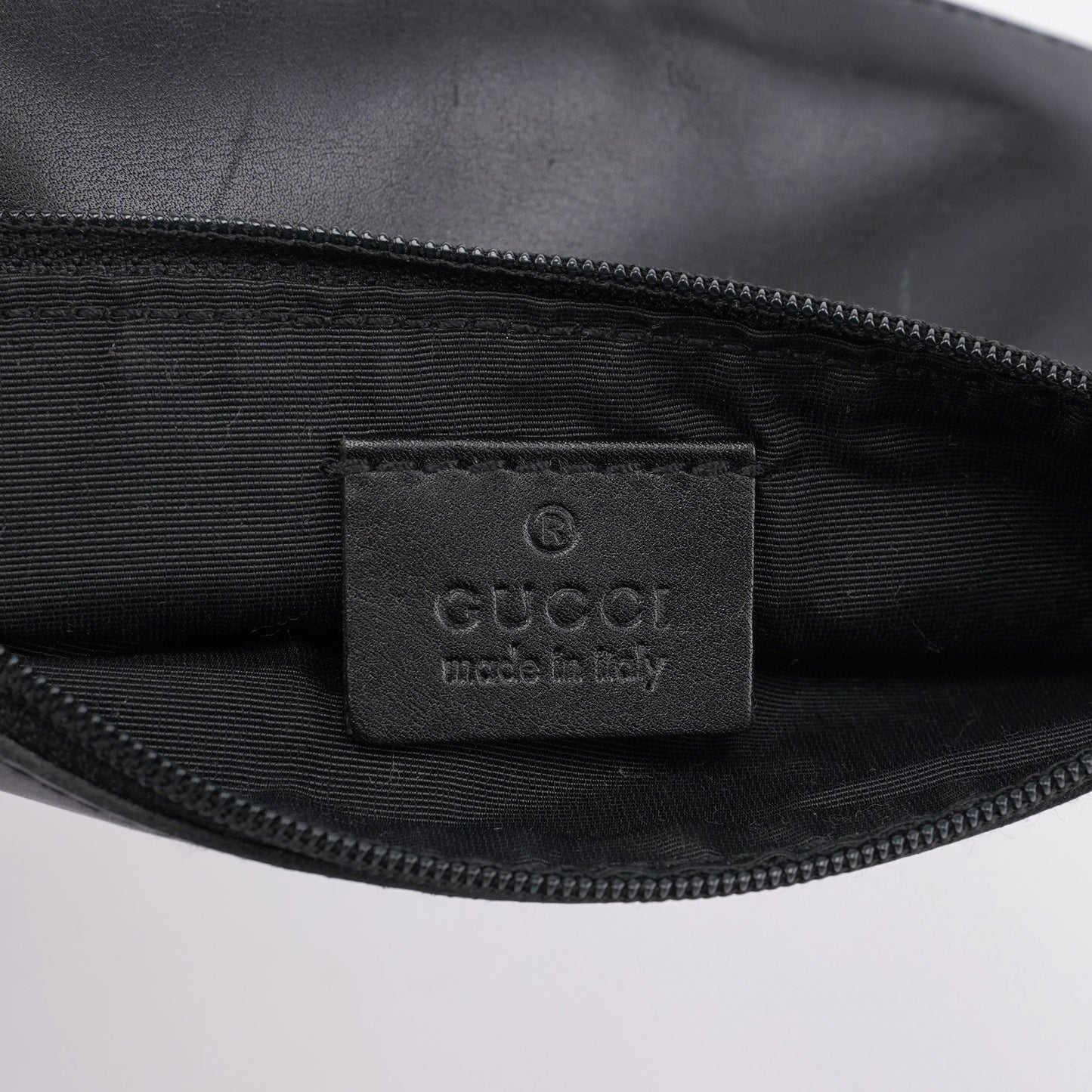 Black GG Drawstring Shoulder Bag