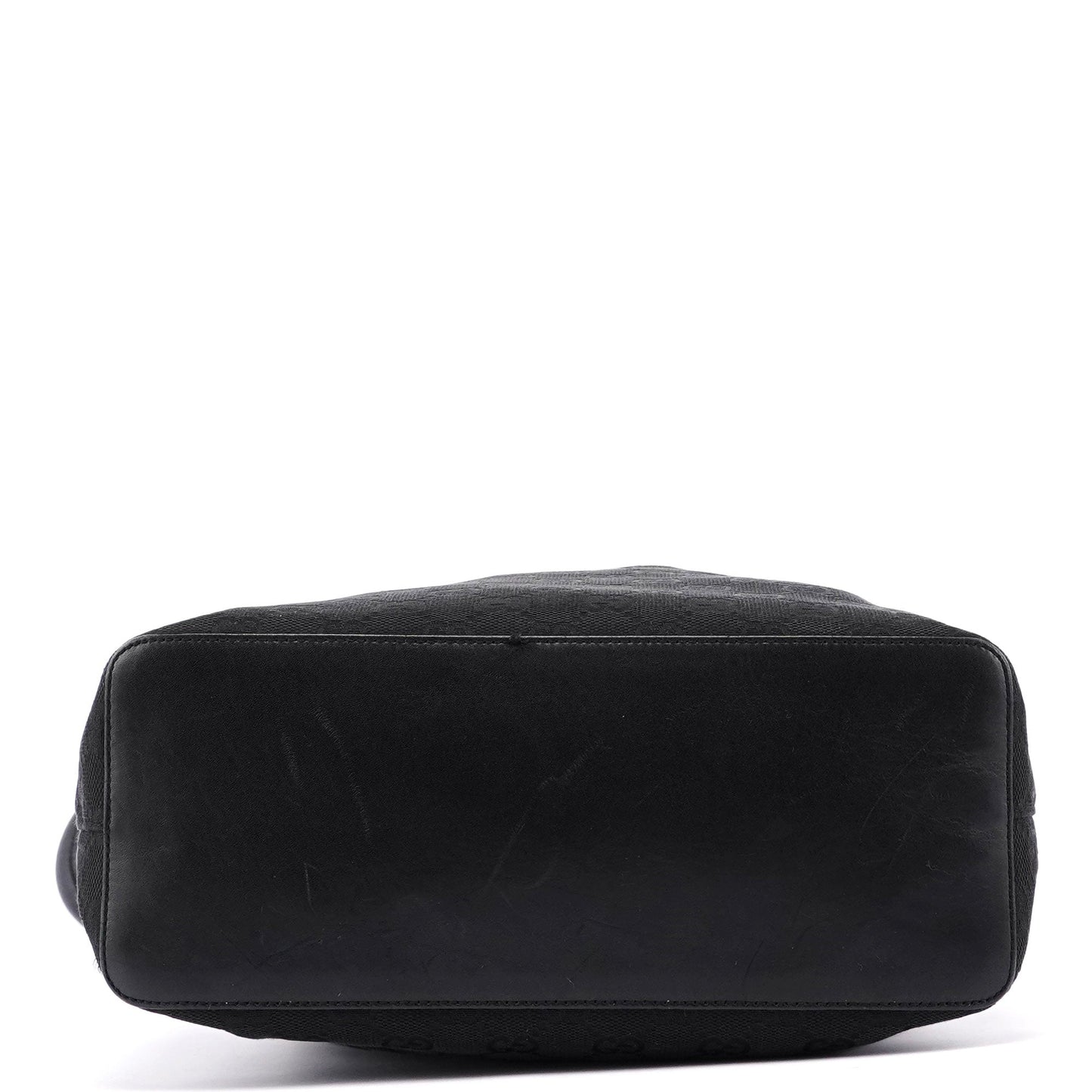 Black GG Drawstring Shoulder Bag