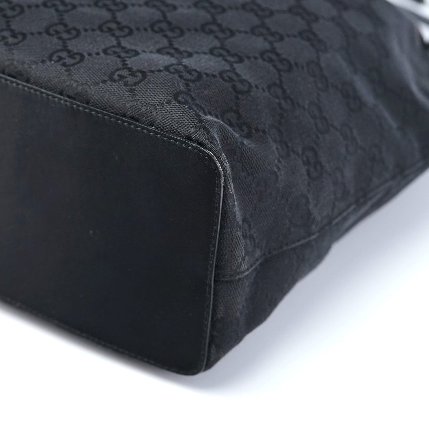 Black GG Drawstring Shoulder Bag