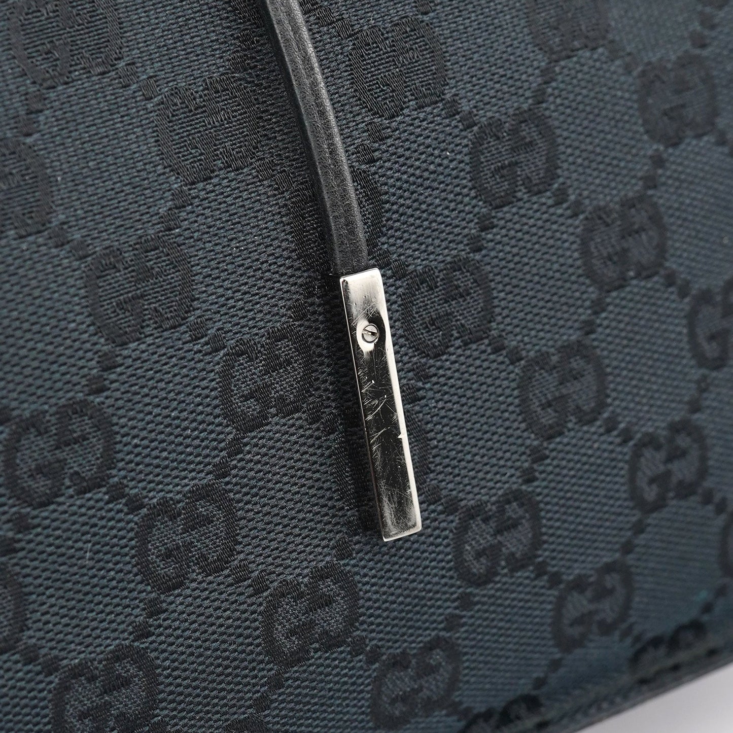 Black GG Drawstring Tote Bag