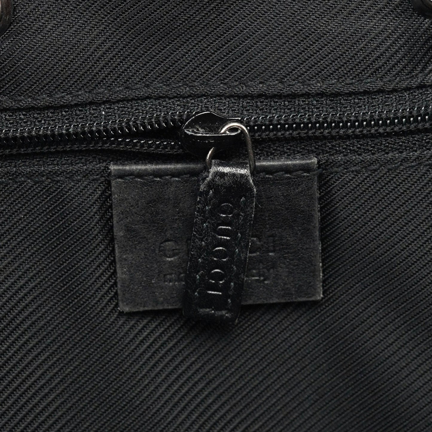 Black GG Drawstring Tote Bag