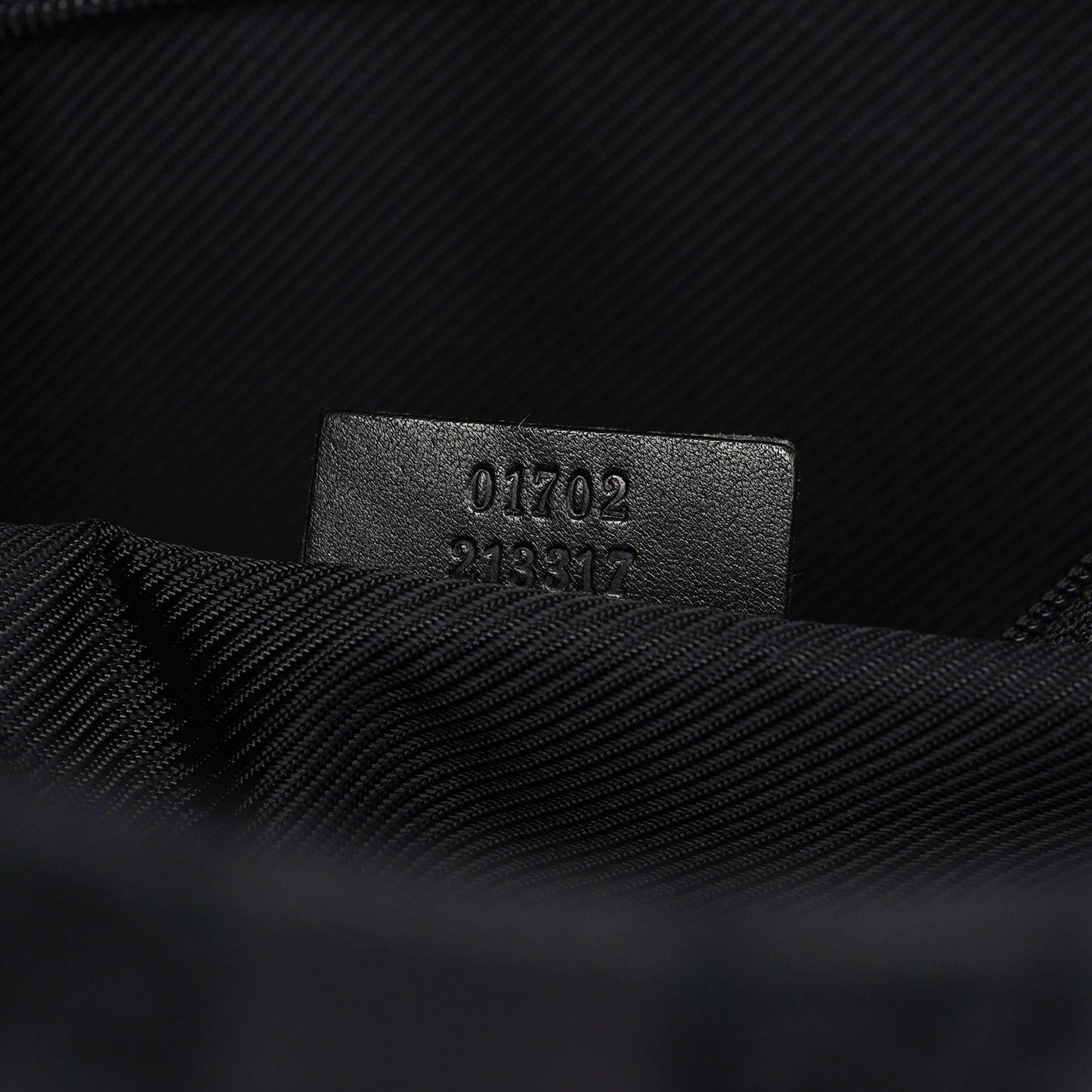 Black GG Drawstring Tote Bag