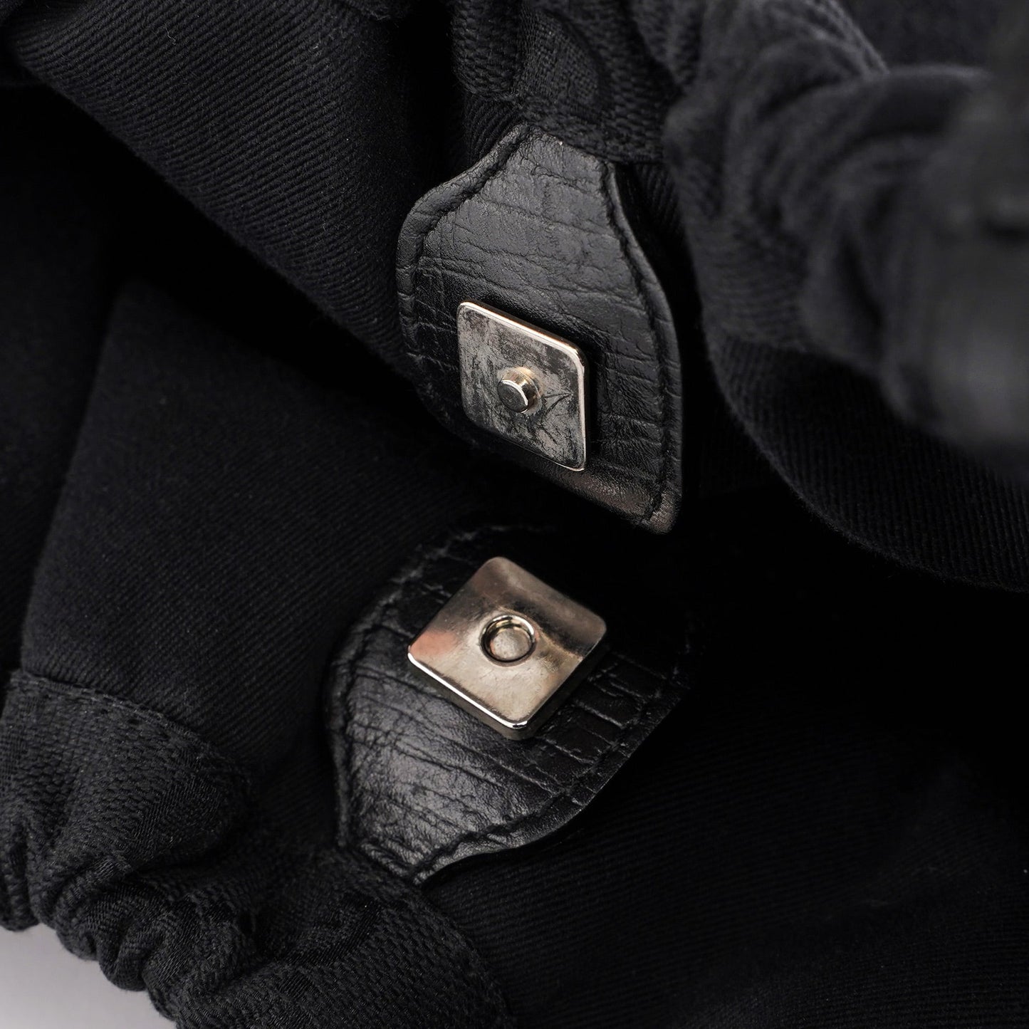 Black GG Dual Handle Bag