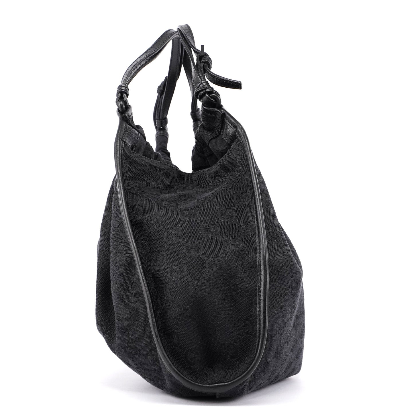 Black GG Dual Handle Bag
