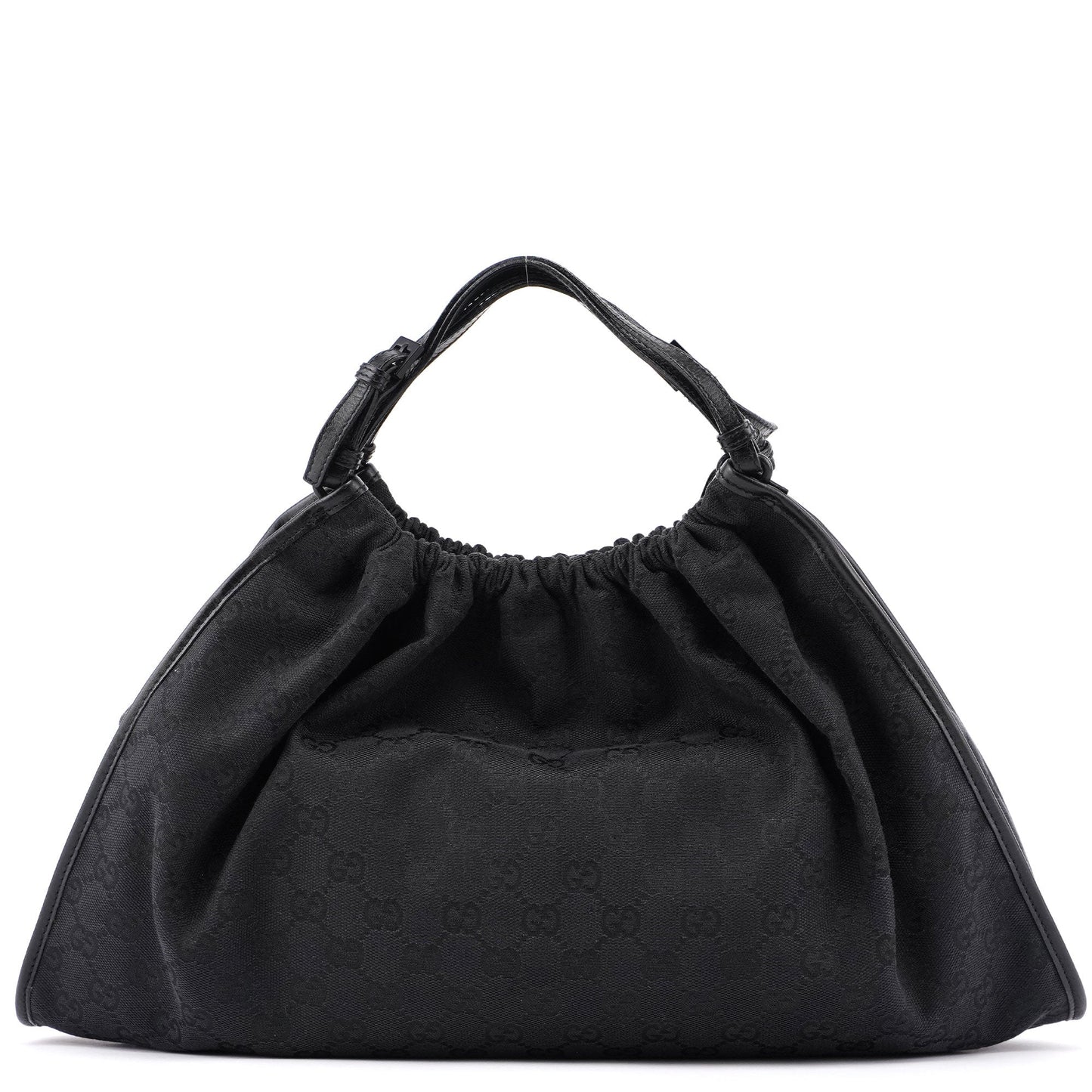 Black GG Dual Handle Bag