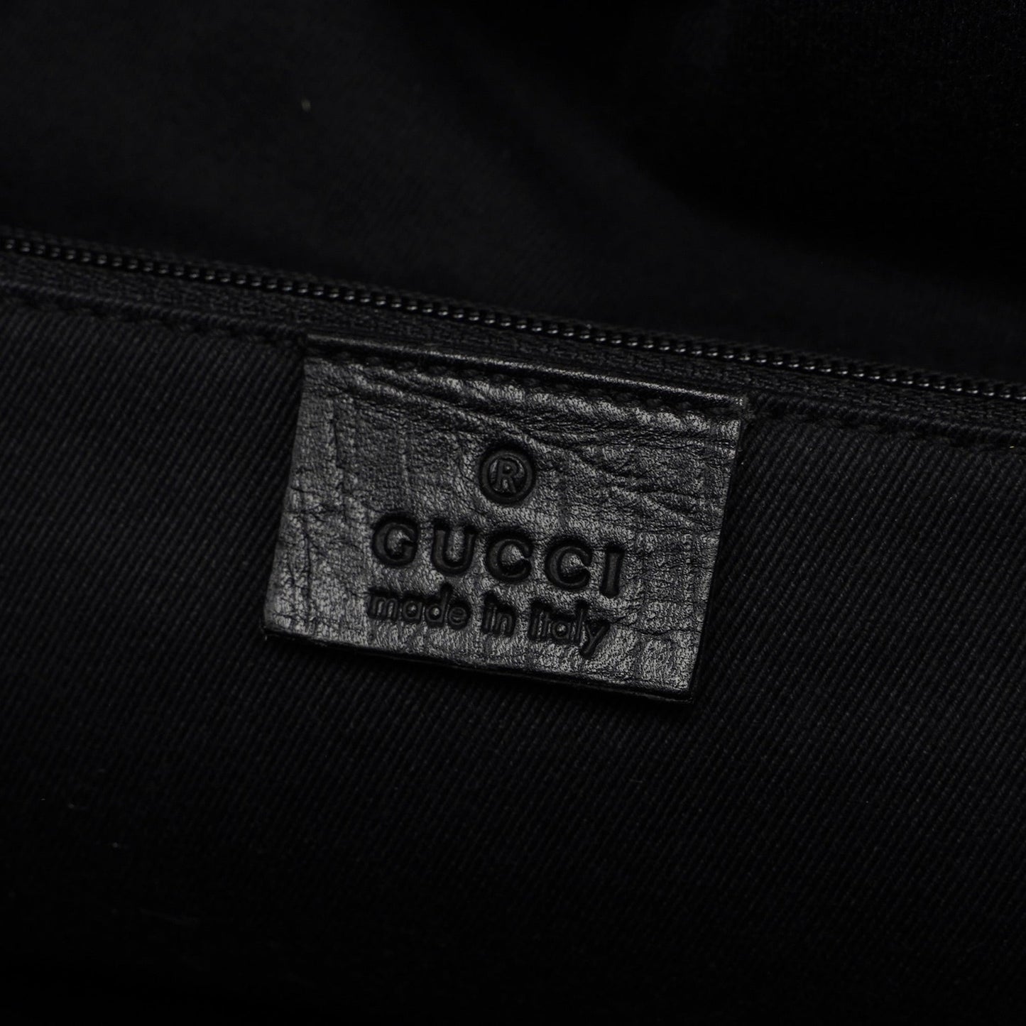 Black GG Dual Handle Bag