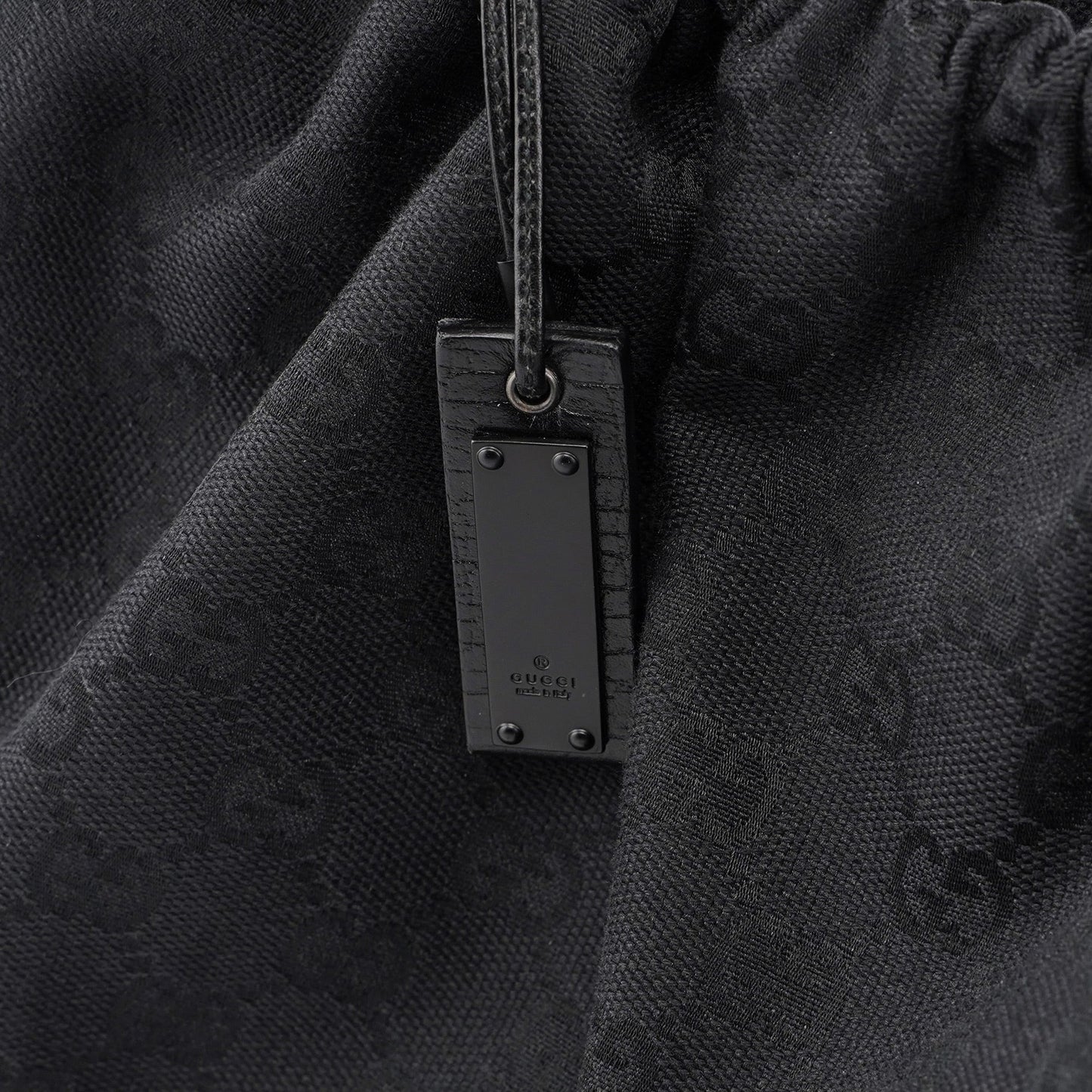 Black GG Dual Handle Bag